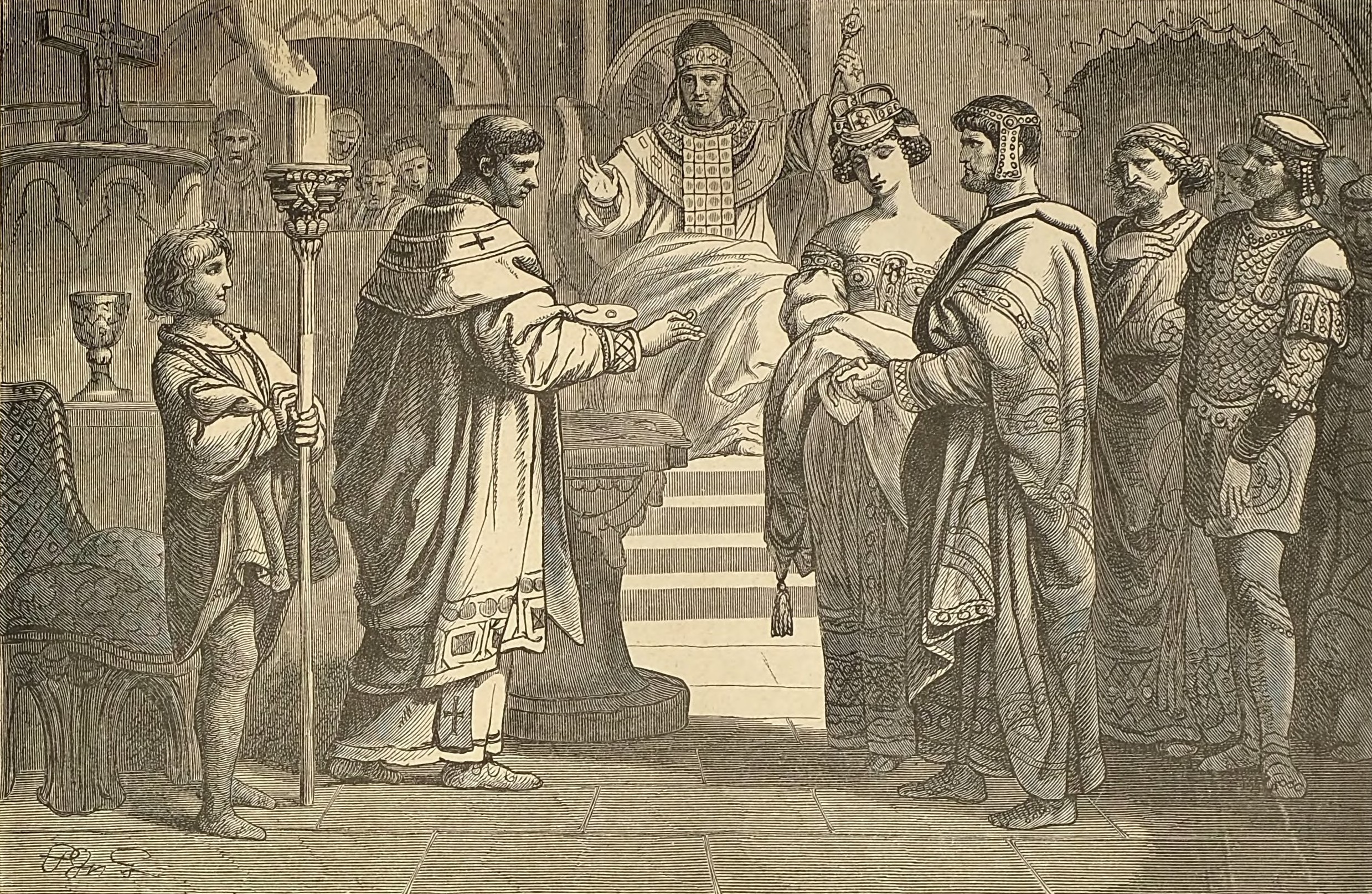 Theodosius gives Stillicho his niece as his wife