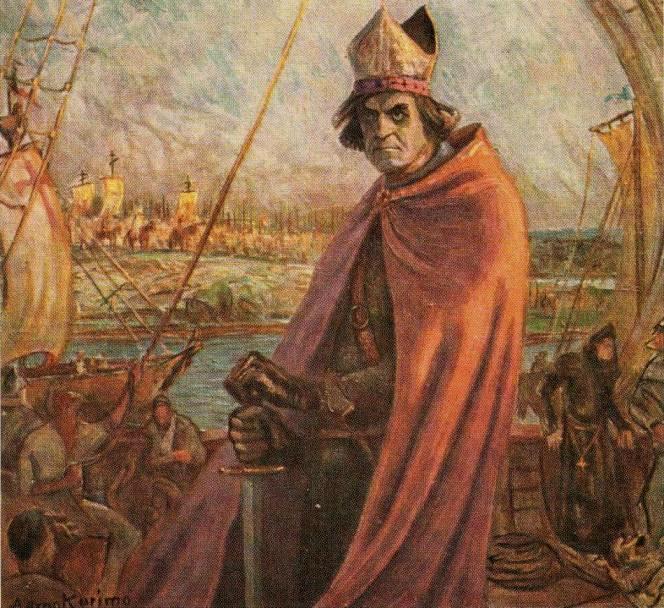 Tuomas the bishop on the Navajo River, by Aarno Karimo