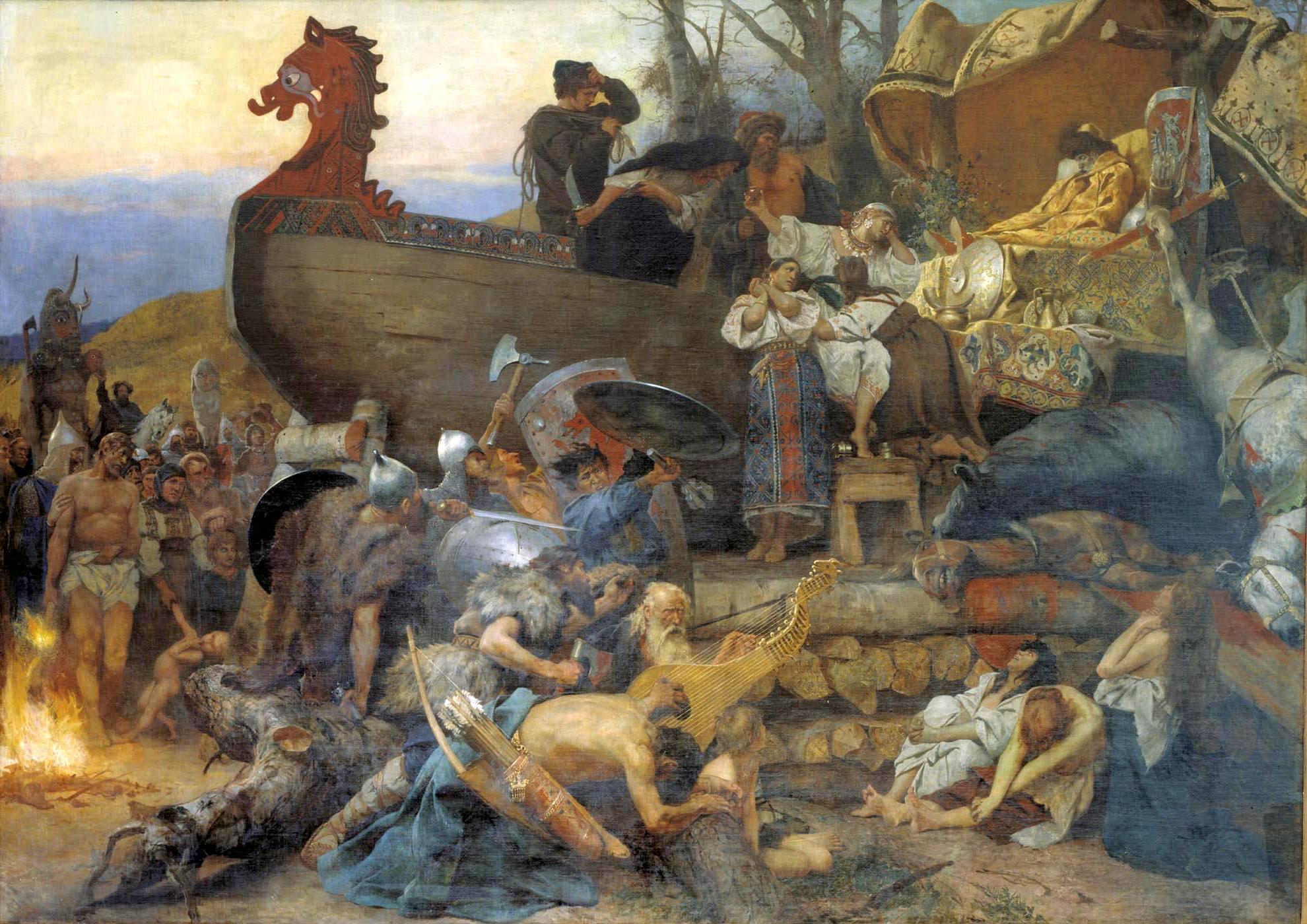 Funeral of noble Rus in Bolghar