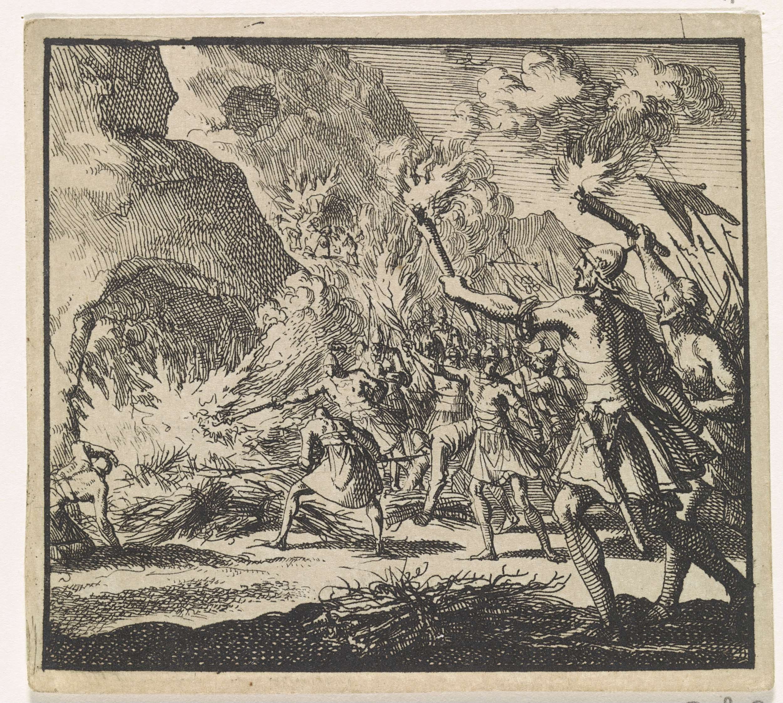 Antiochus Epiphanes warriors go to the Sabbath