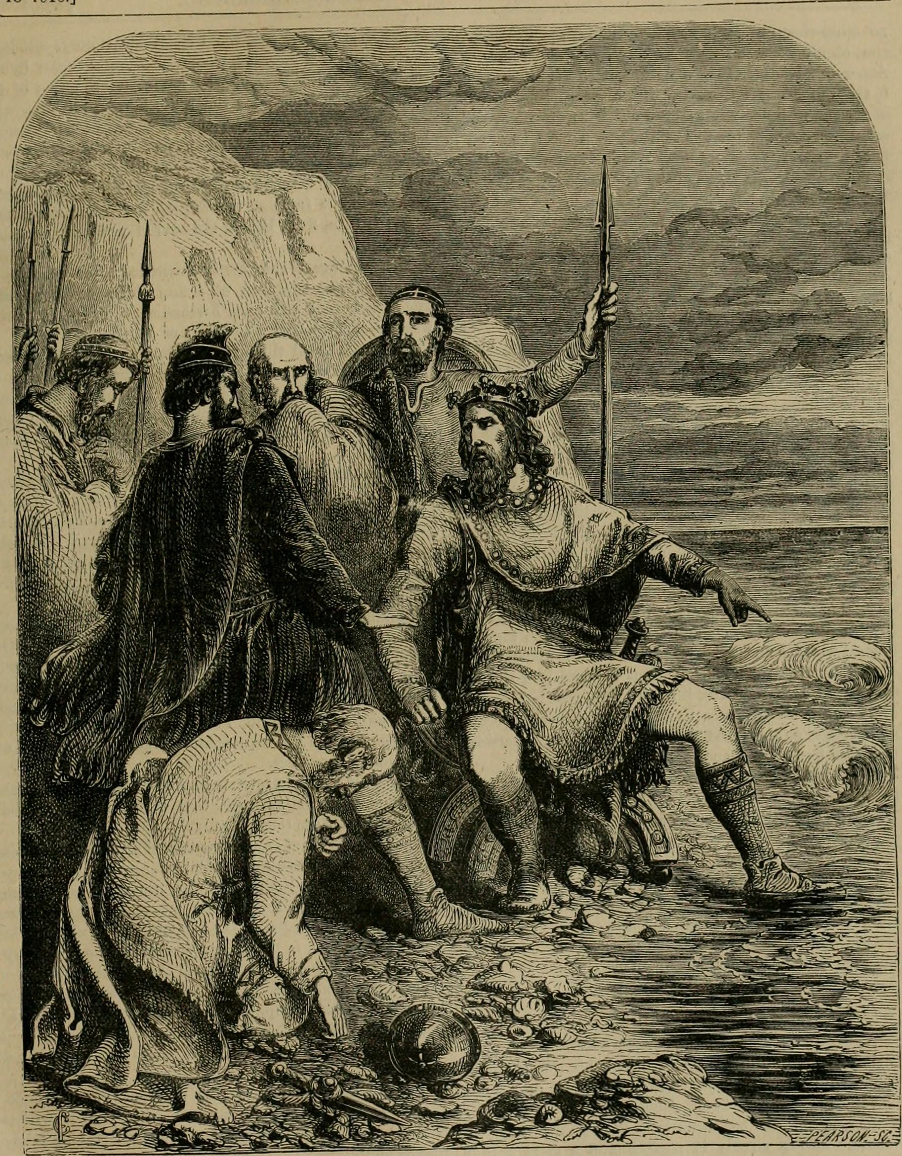 Canute Reproving the Flattery of his Courtiers