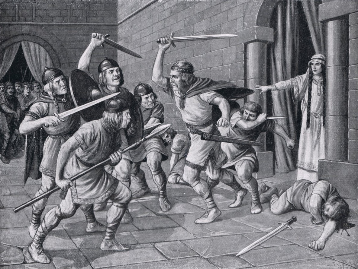 Cynewulf of Wessex slain at Merton Surrey