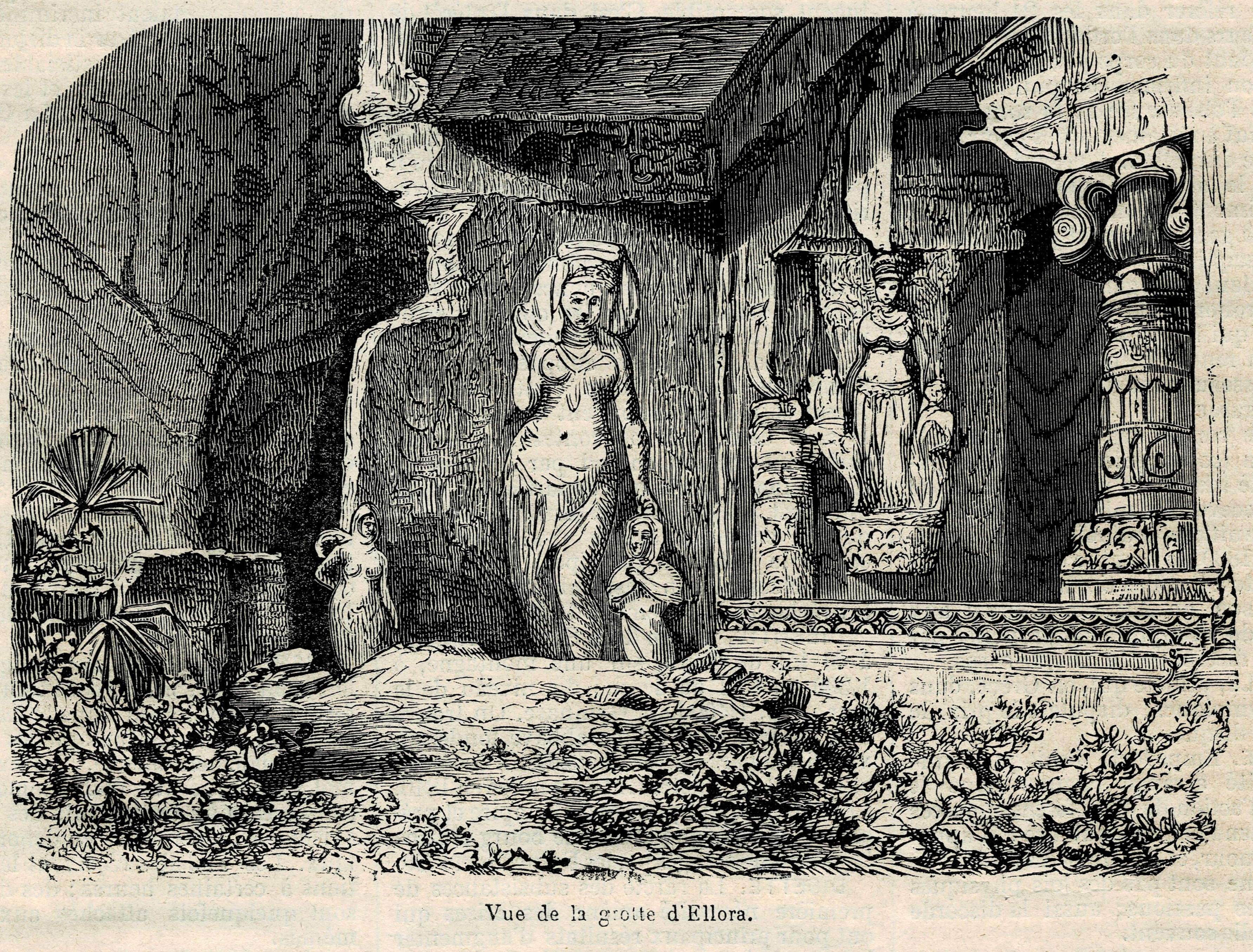 View of the Ellora cave