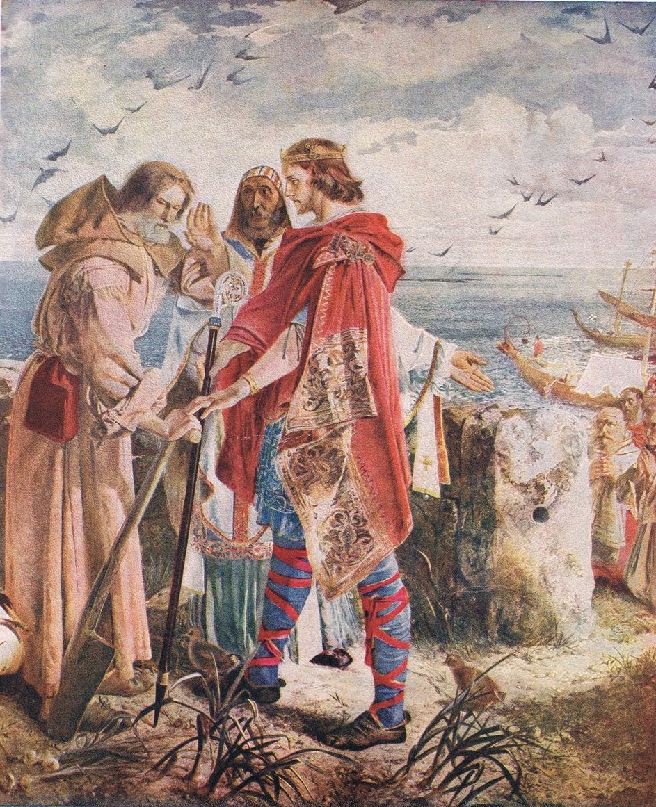 Egfrith Offering the Bishopric of Hexham to Cuthbert