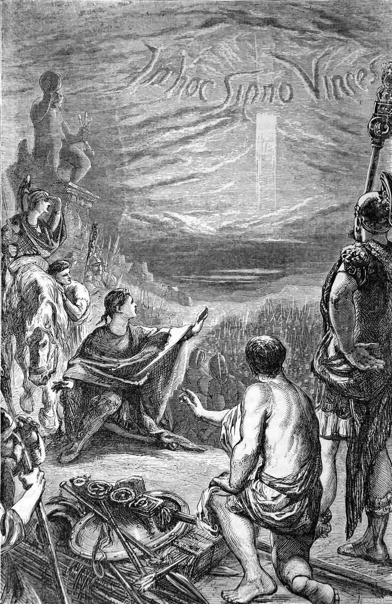 Constantine the Great after raising an army of 30,000 he marched towards Rome against Emperor Maxentius