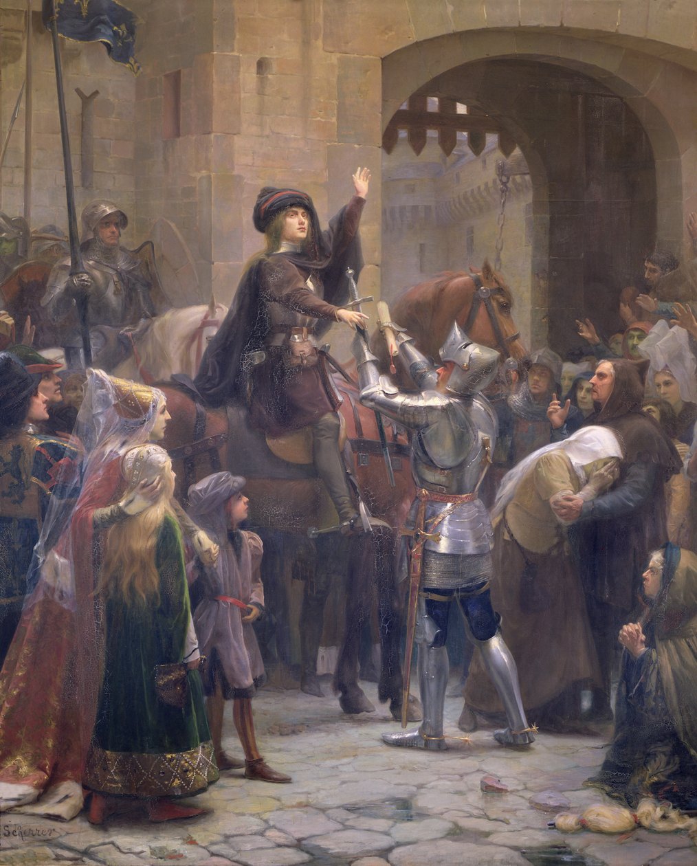 Joan of Arc (1412-31) Leaving Vaucouleurs