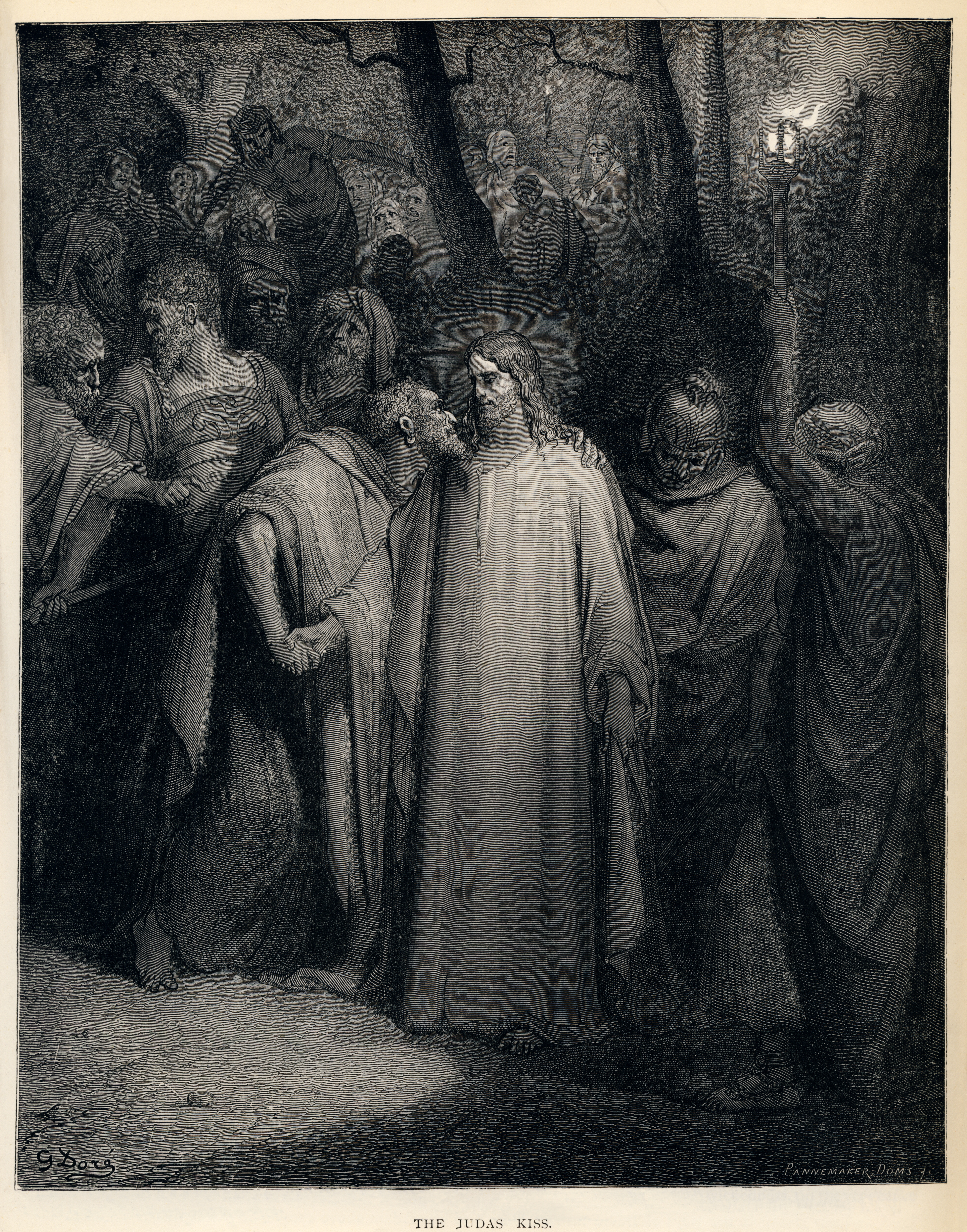 The Judas kiss. Mark 14