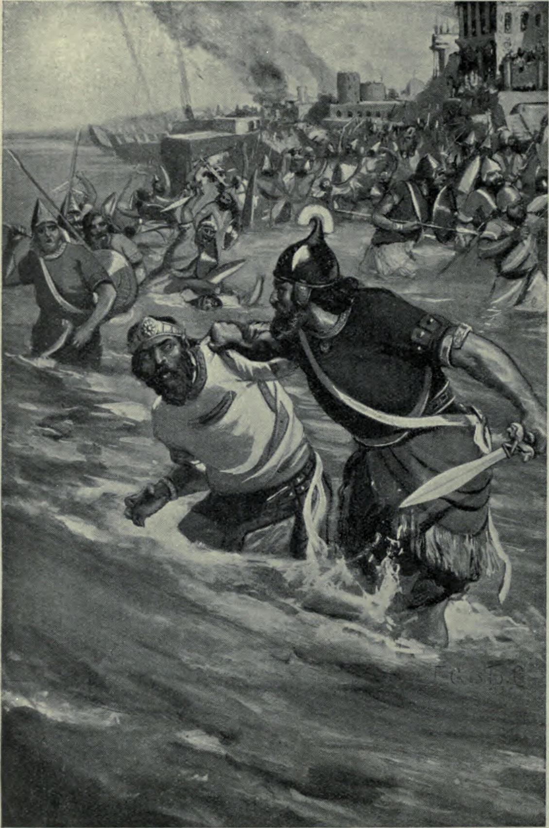Death of Abdi-Milkut King of Sidon by the Assyrians