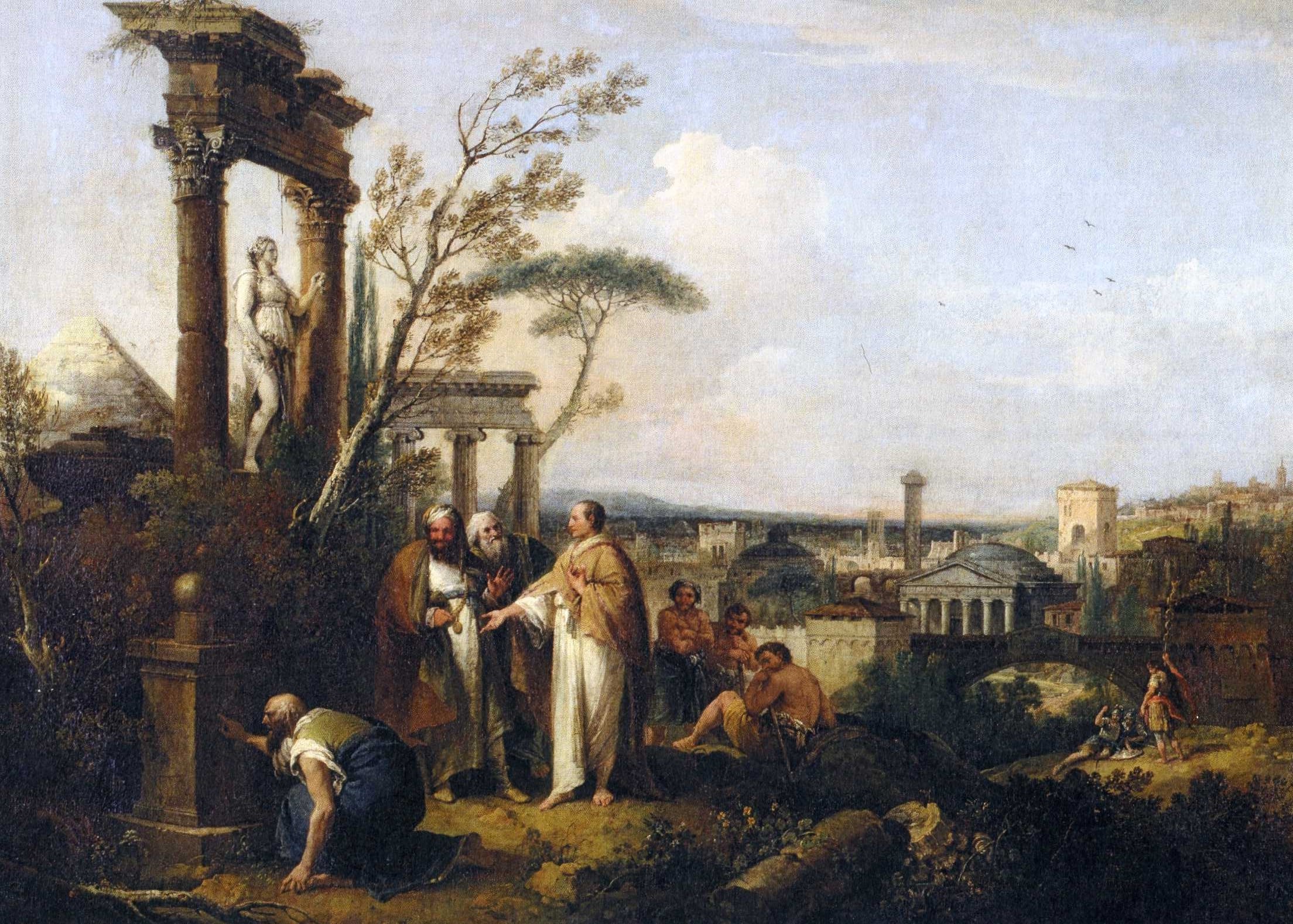Cicero discovers the tomb of Archimedes
