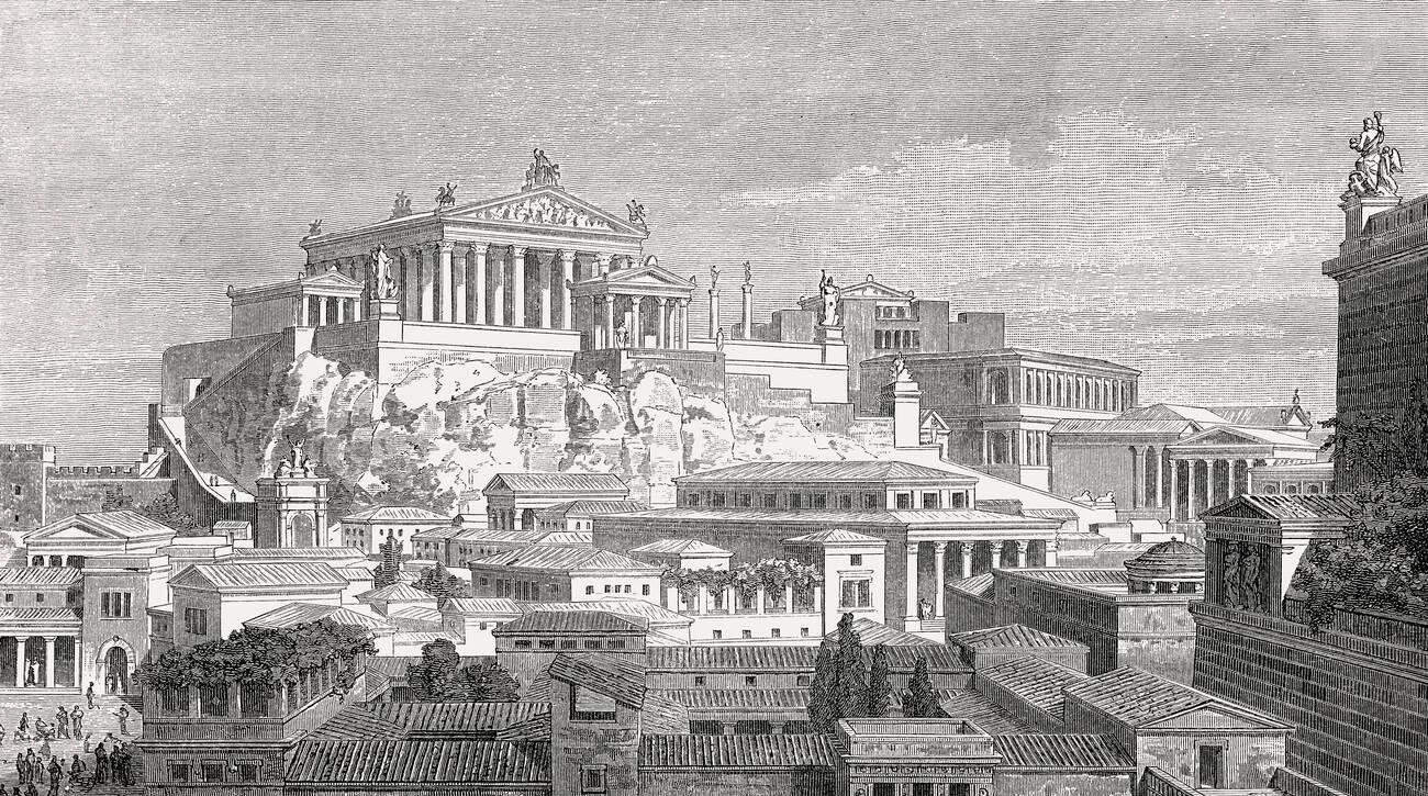 Capitoline Hill, Rome, Italy Reconstruction