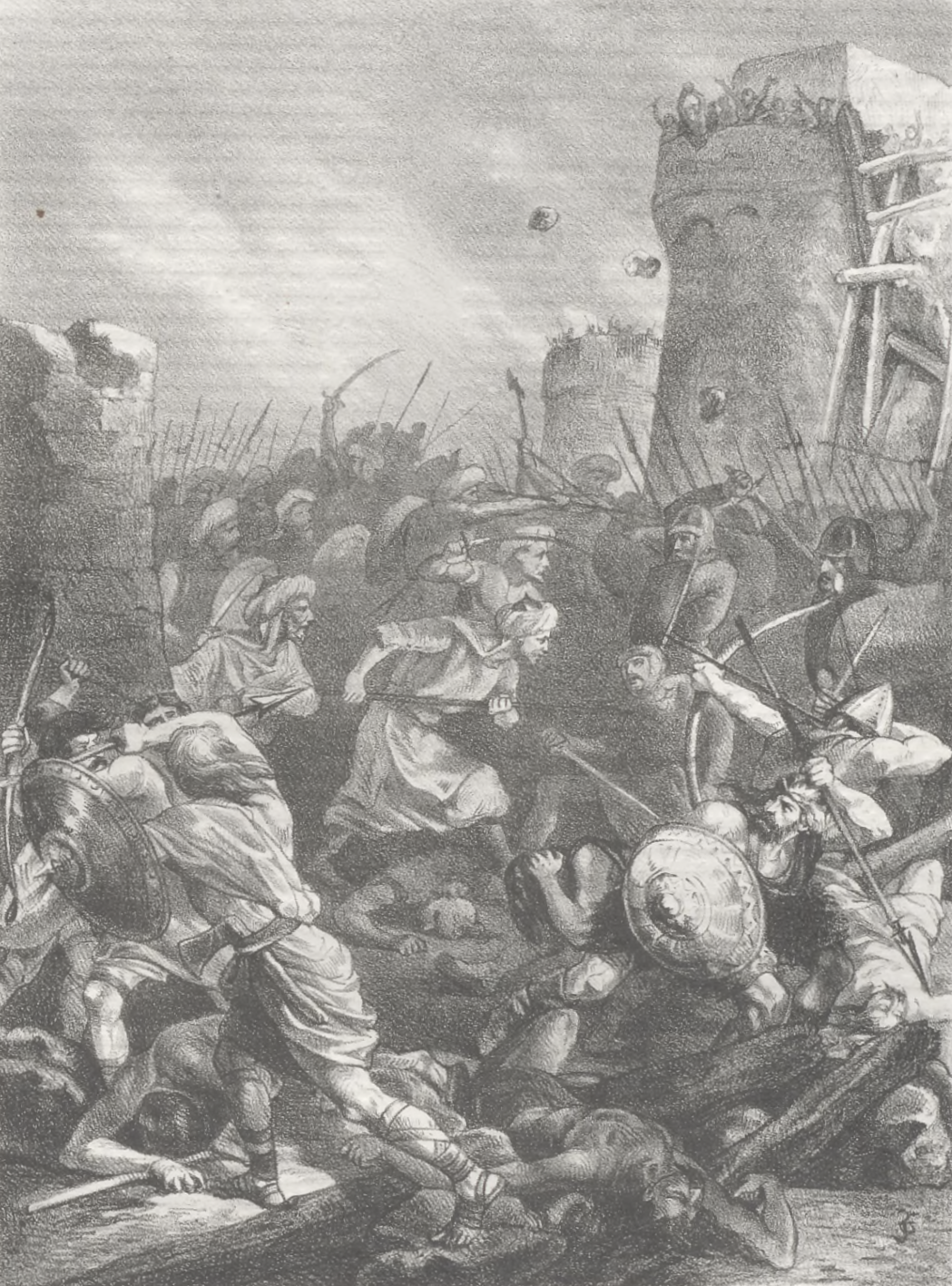 Arab assault on Mérida