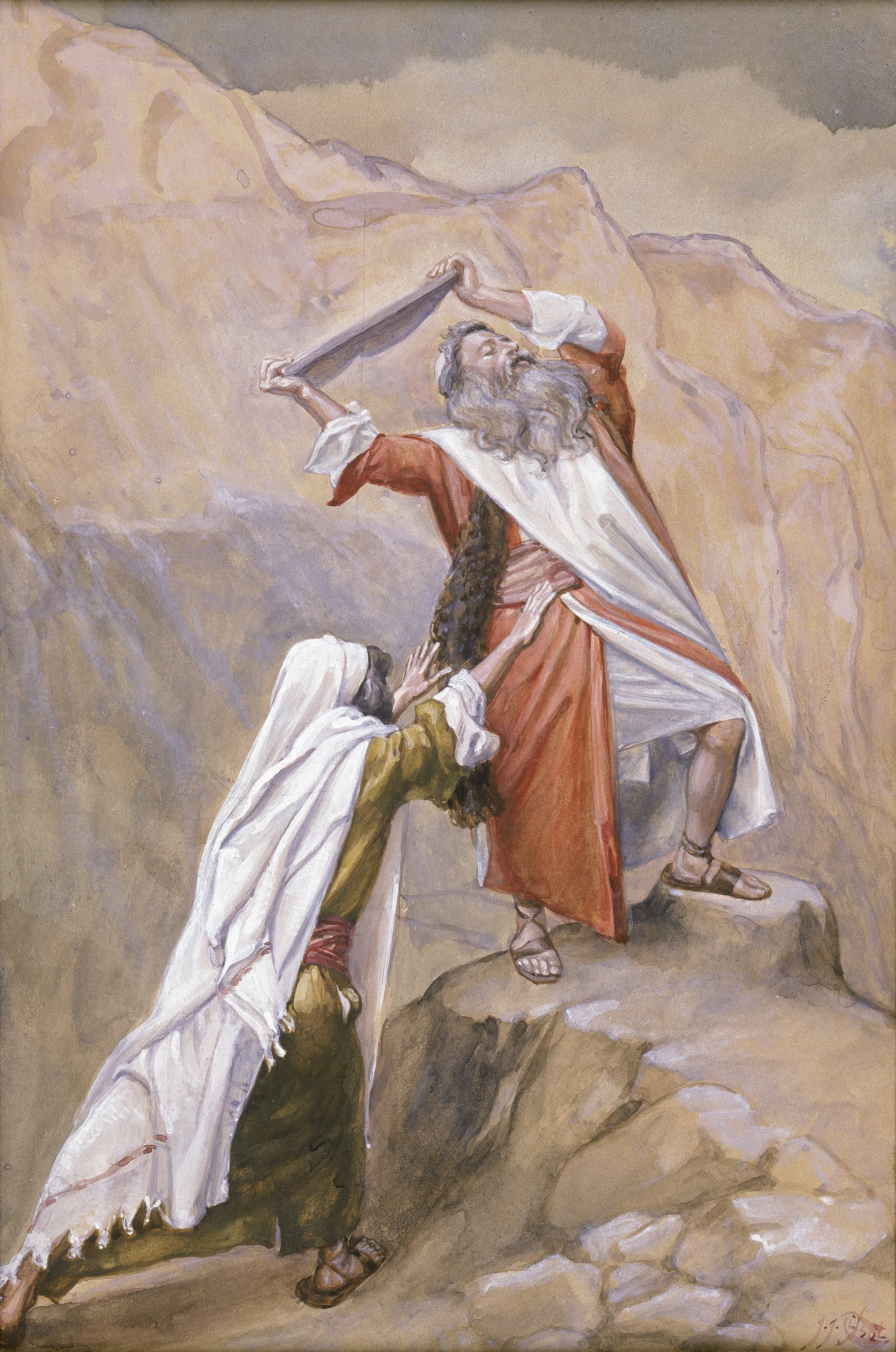 Moses Destroyeth the Tables of the Ten Commandments