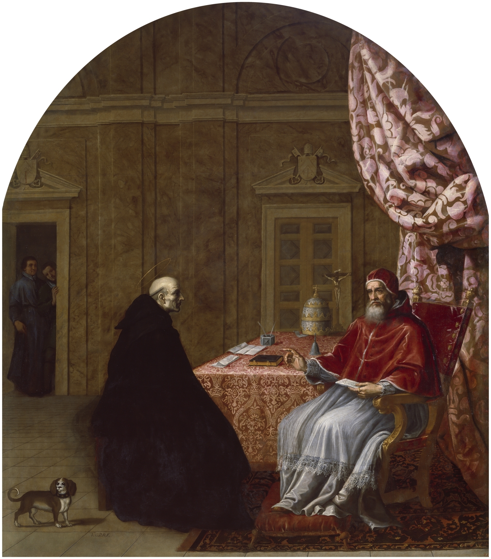 Urban II Deliberates with Saint Bruno