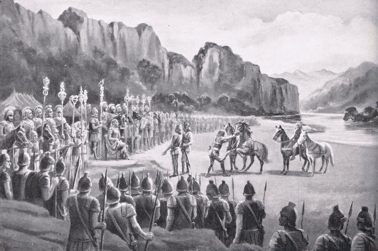 Ambassadors of the Alumanni before Aurelian