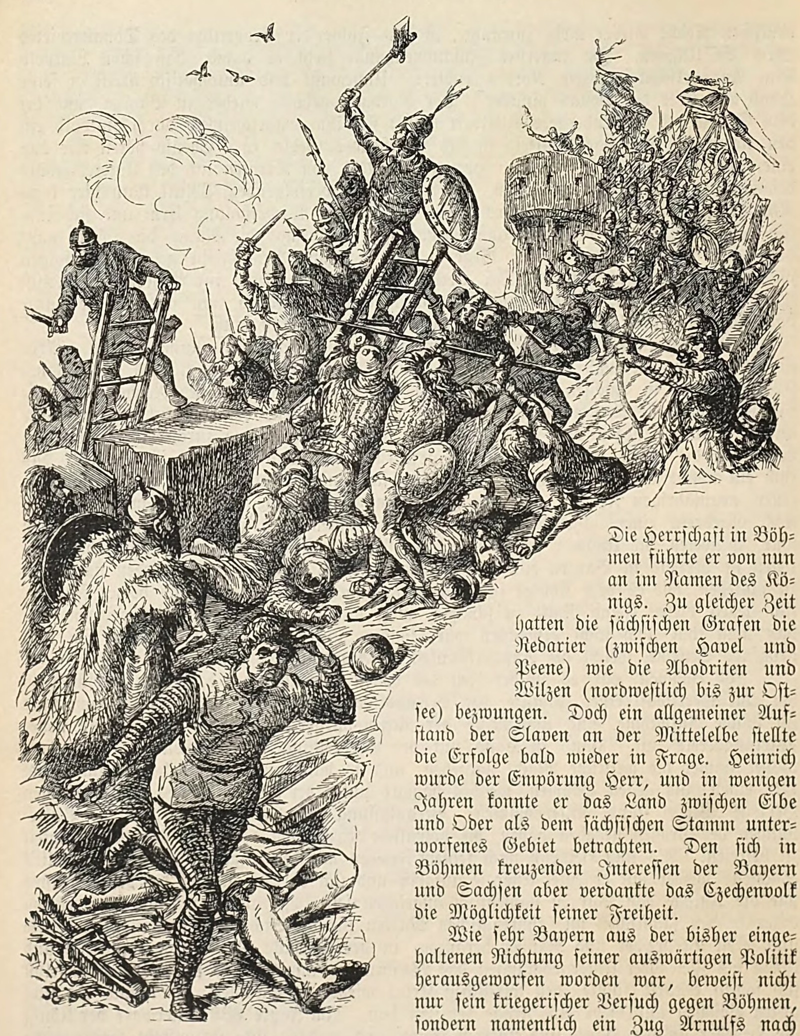 Arnulf conquering the city of Verona