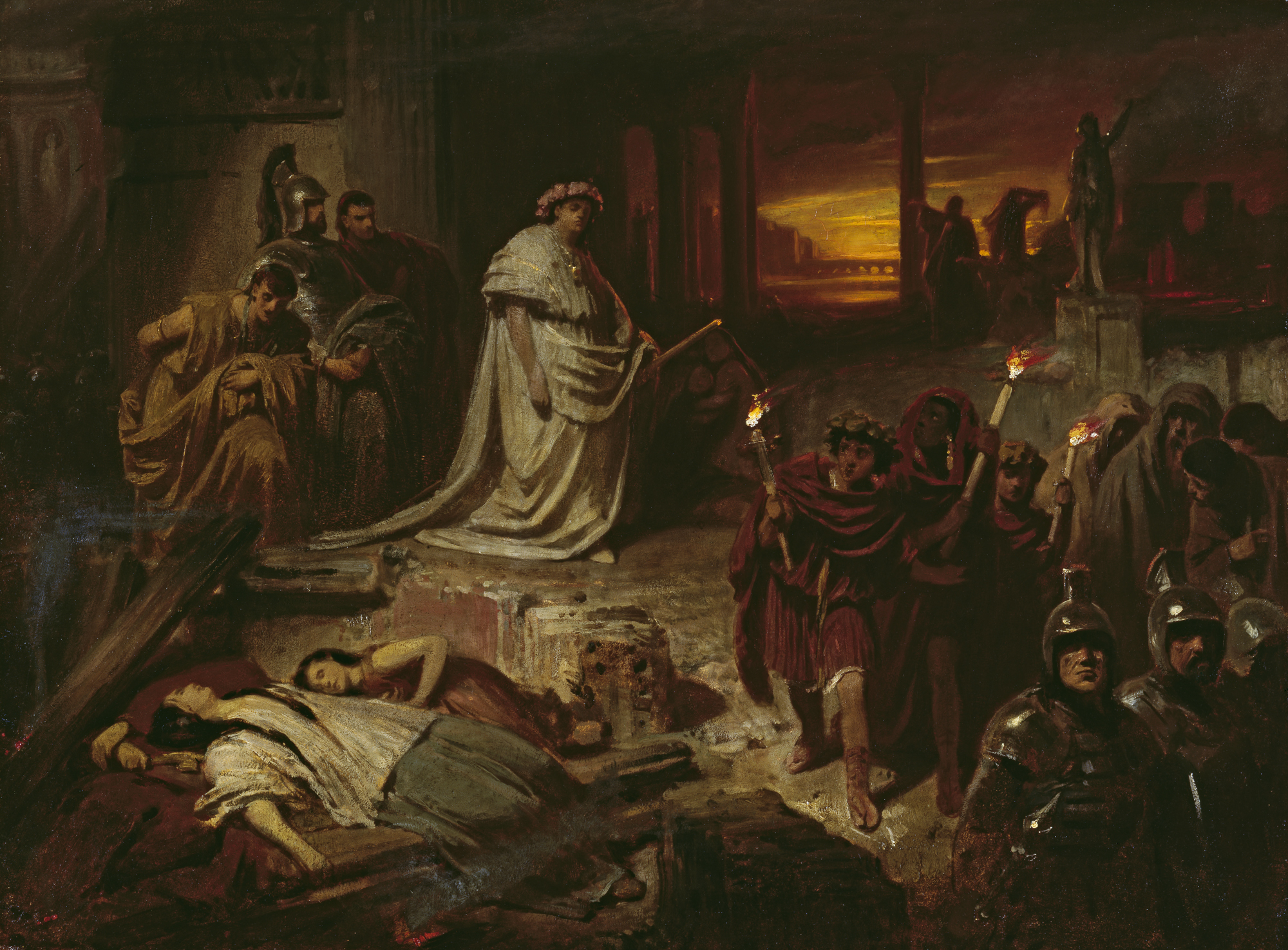 Nero on the ruins of Rome