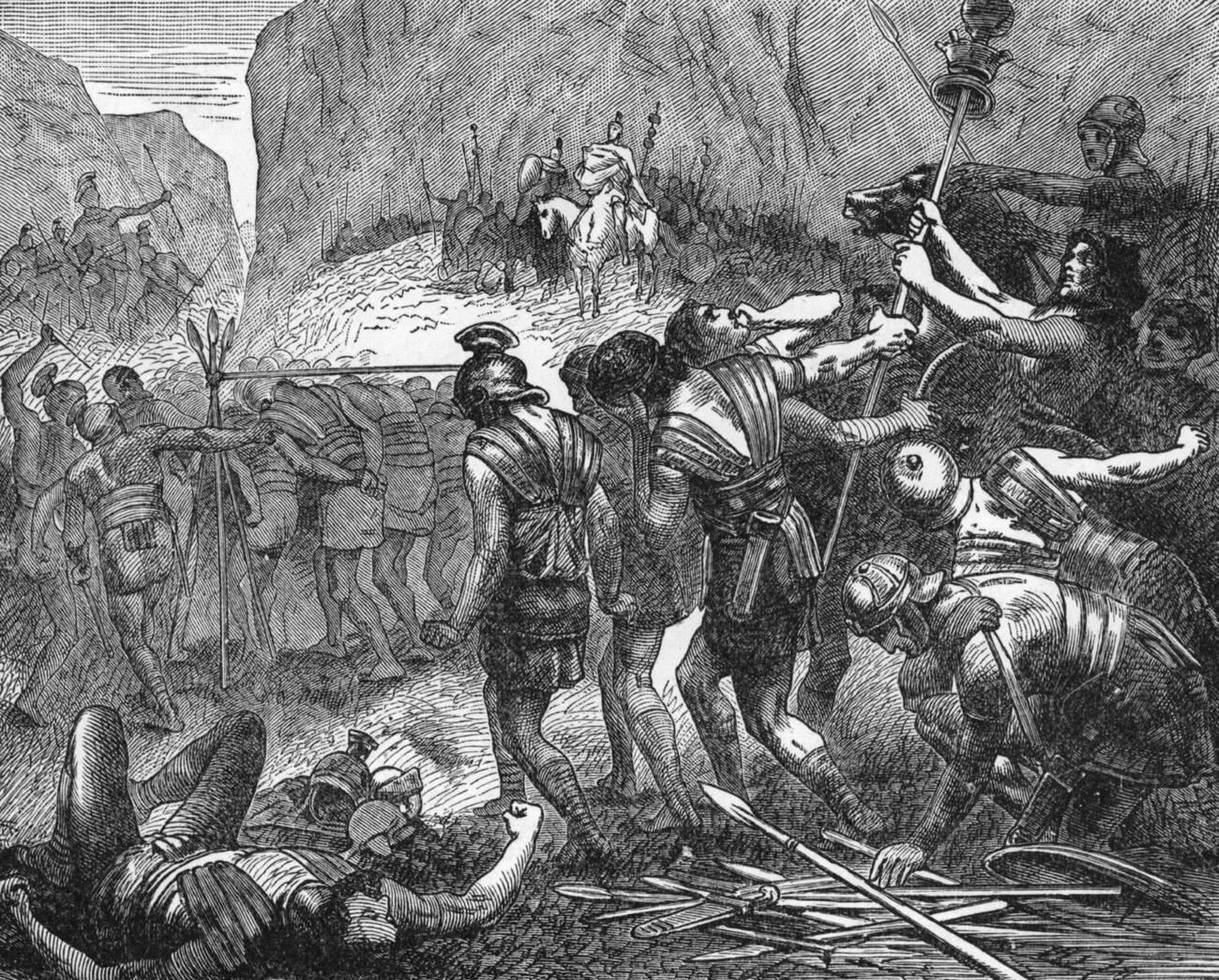 Humiliation of Romans after the battle of the Caudine Forks