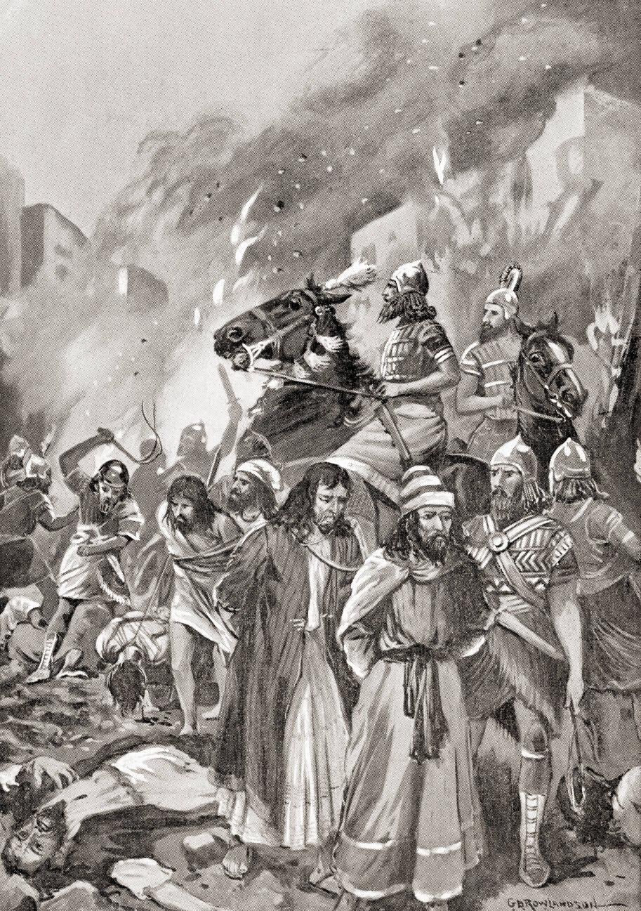 The destructionof Sidon and the deportation by Esarhaddon after the failed rebellion of the Sidonian king Abdi-Milkutti