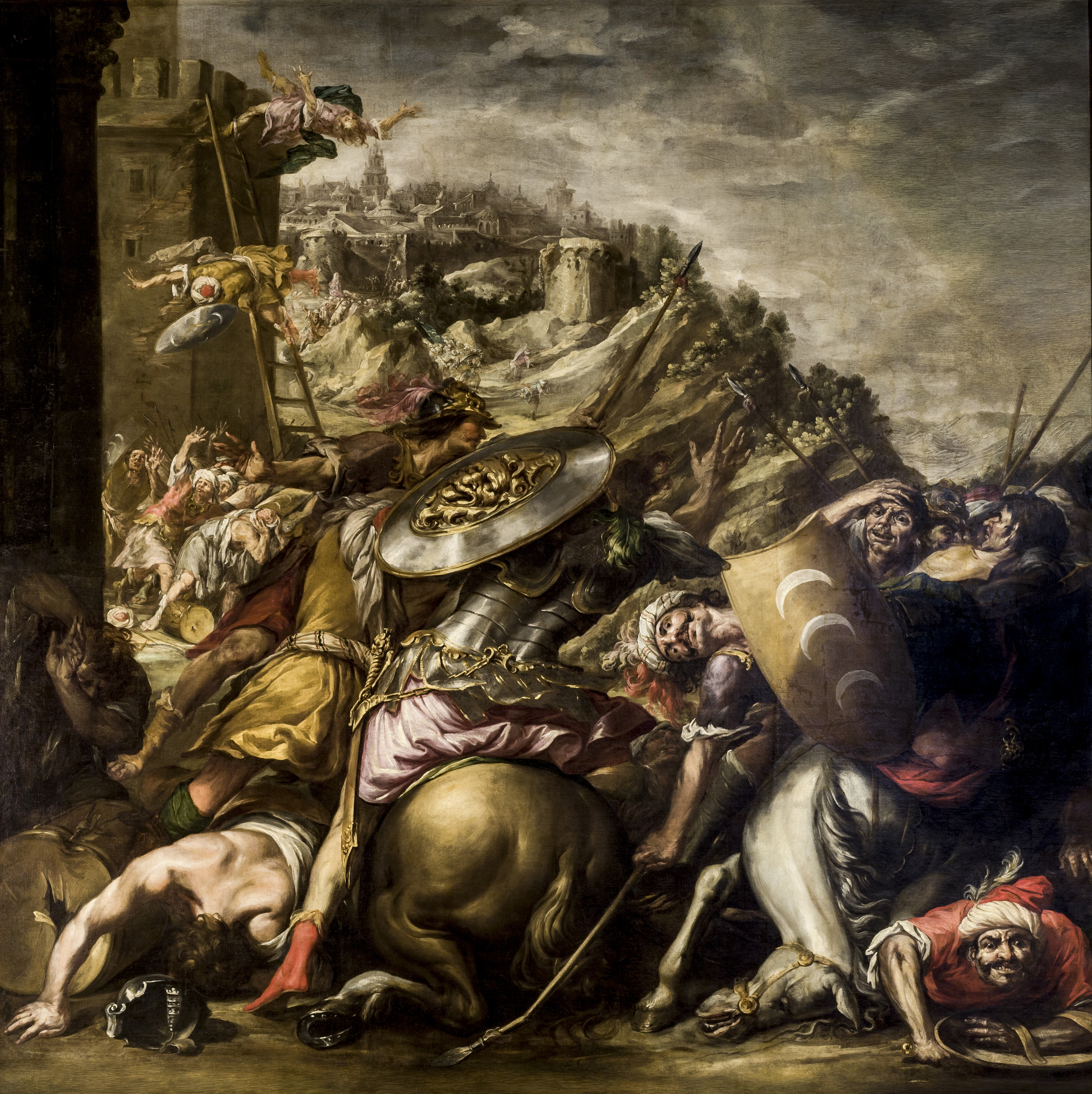 The defeat of the Saracens 711-7