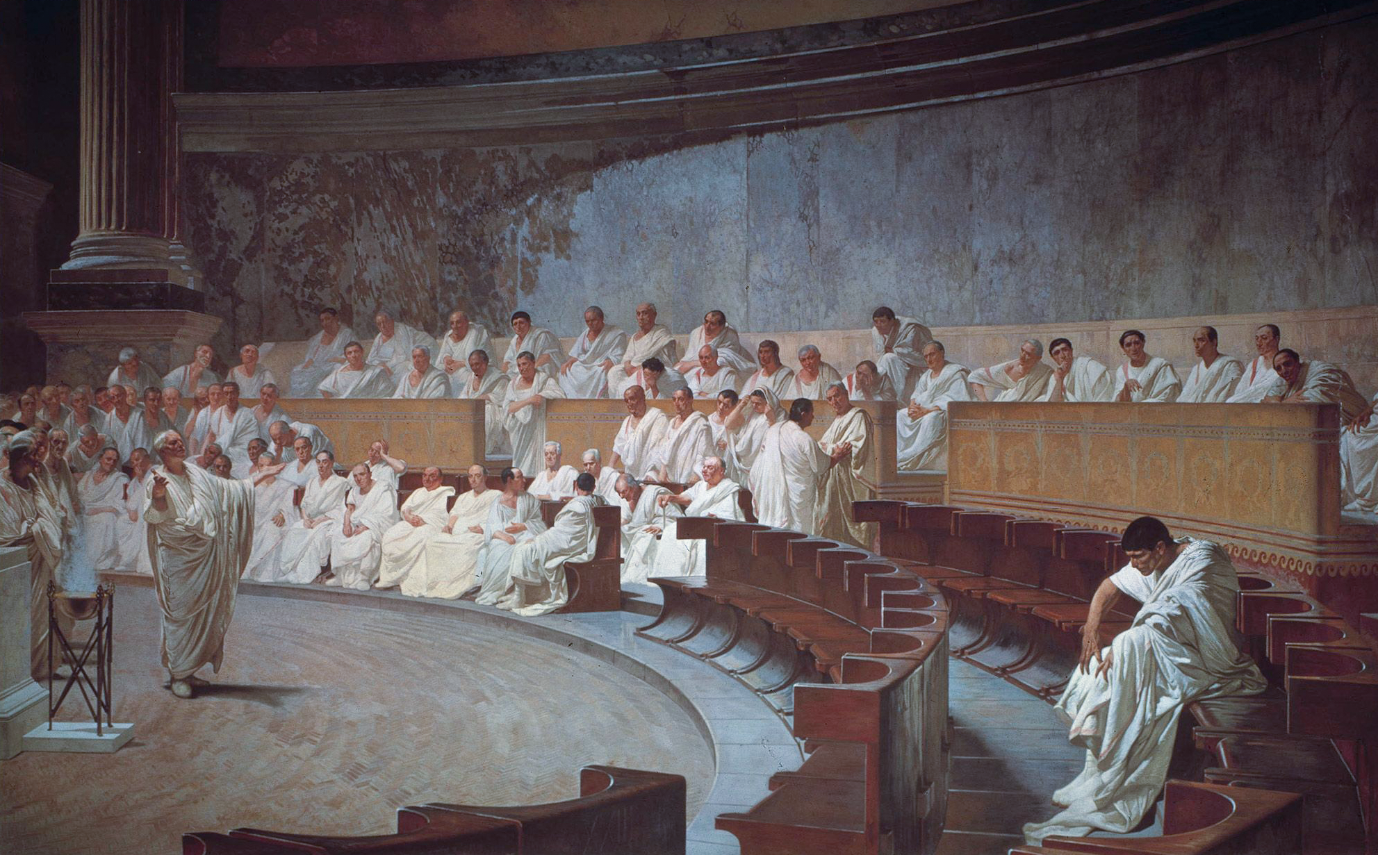 Cicero Denounces Catiline in the Roman Senate