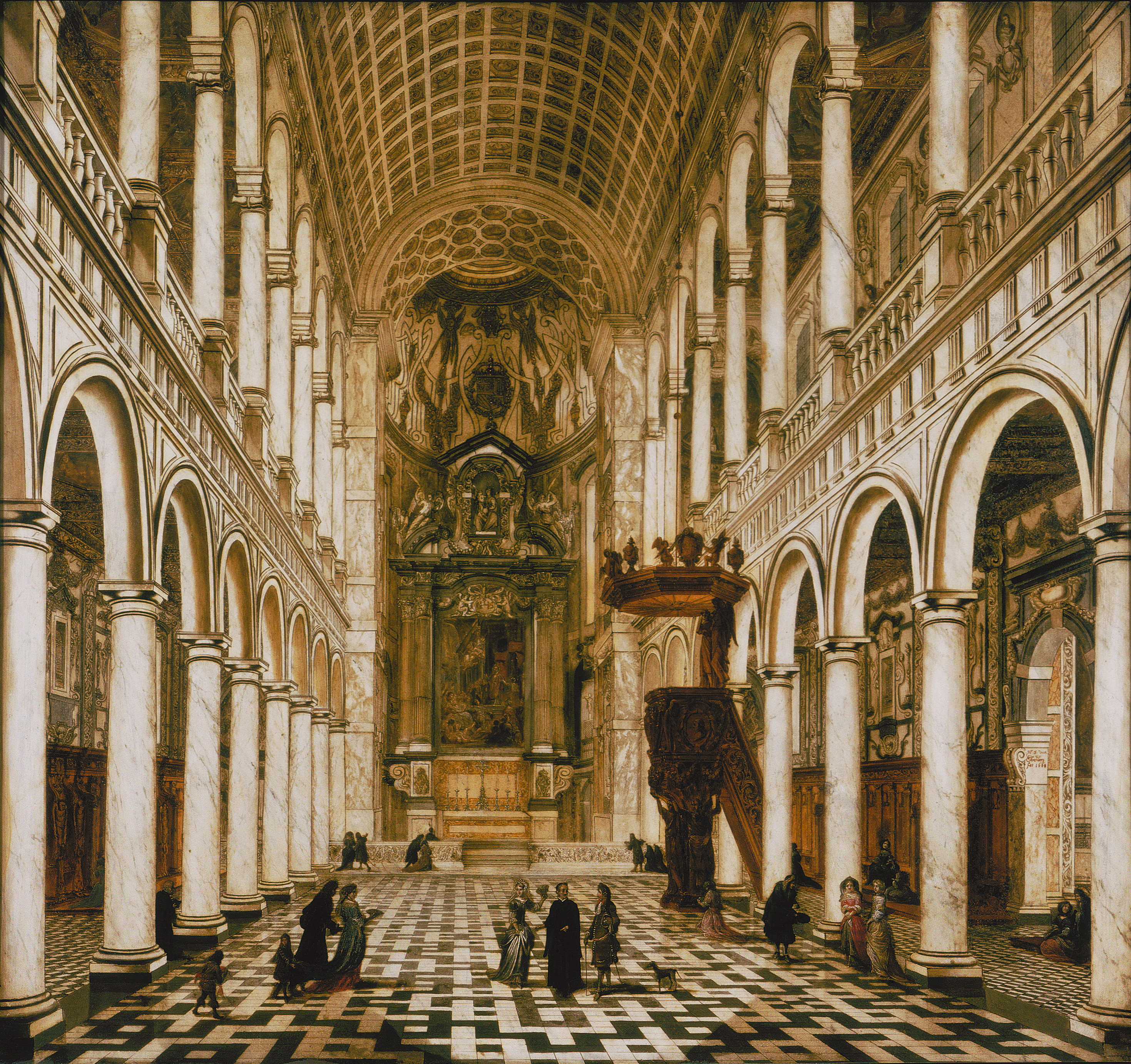 Interior of the Antwerp Jesuit church