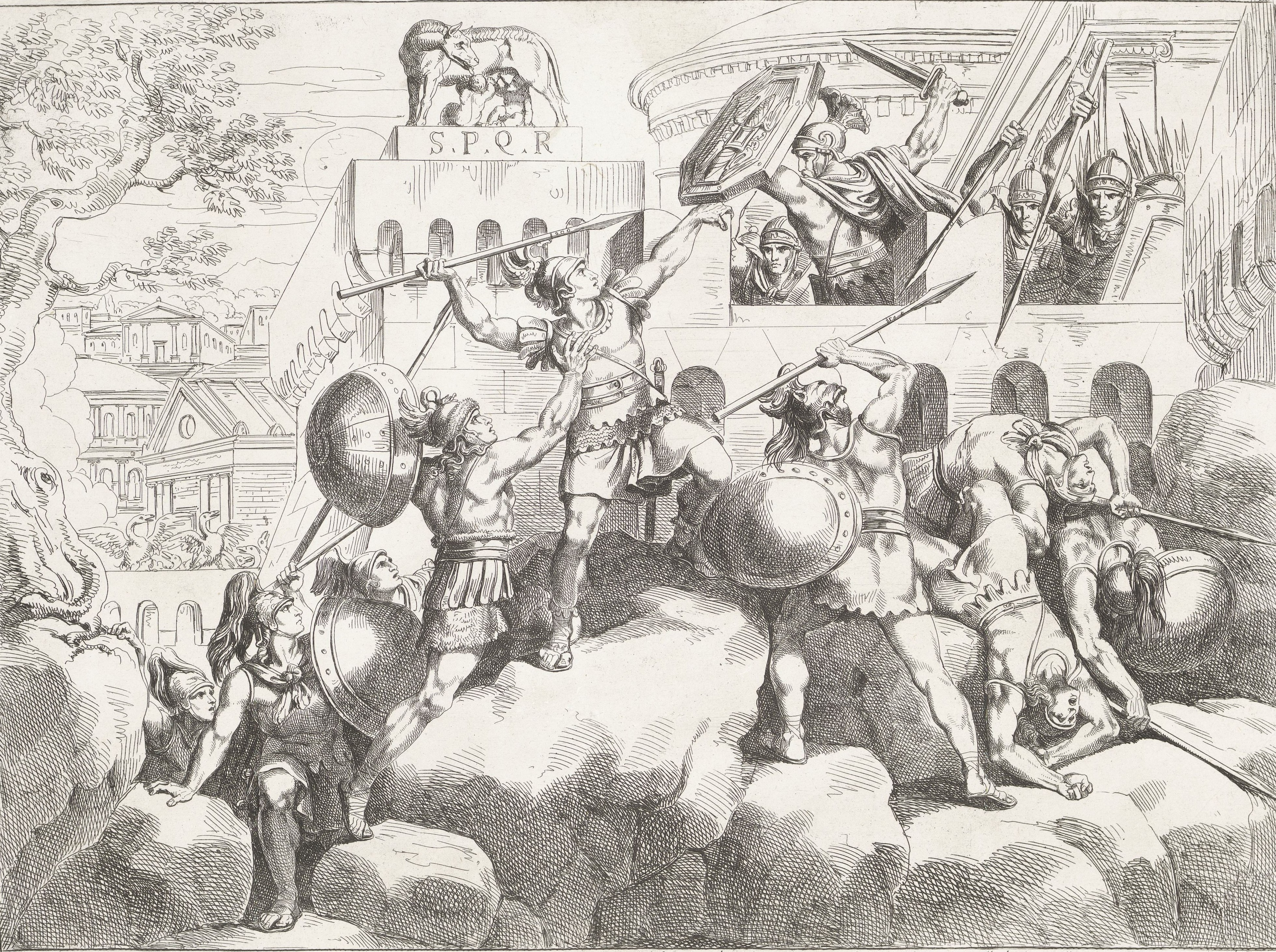 The Gauls attacking the Capitol