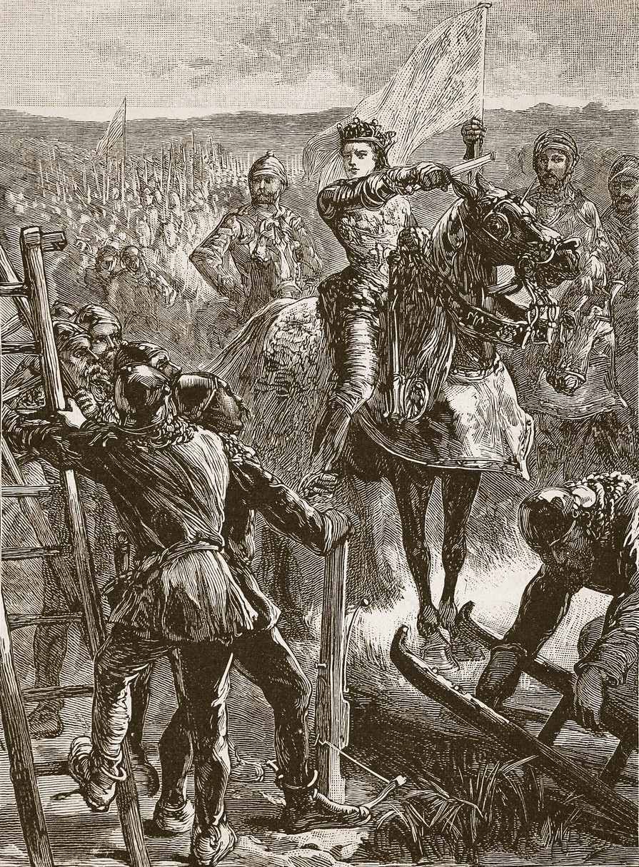 The English before Harfleur