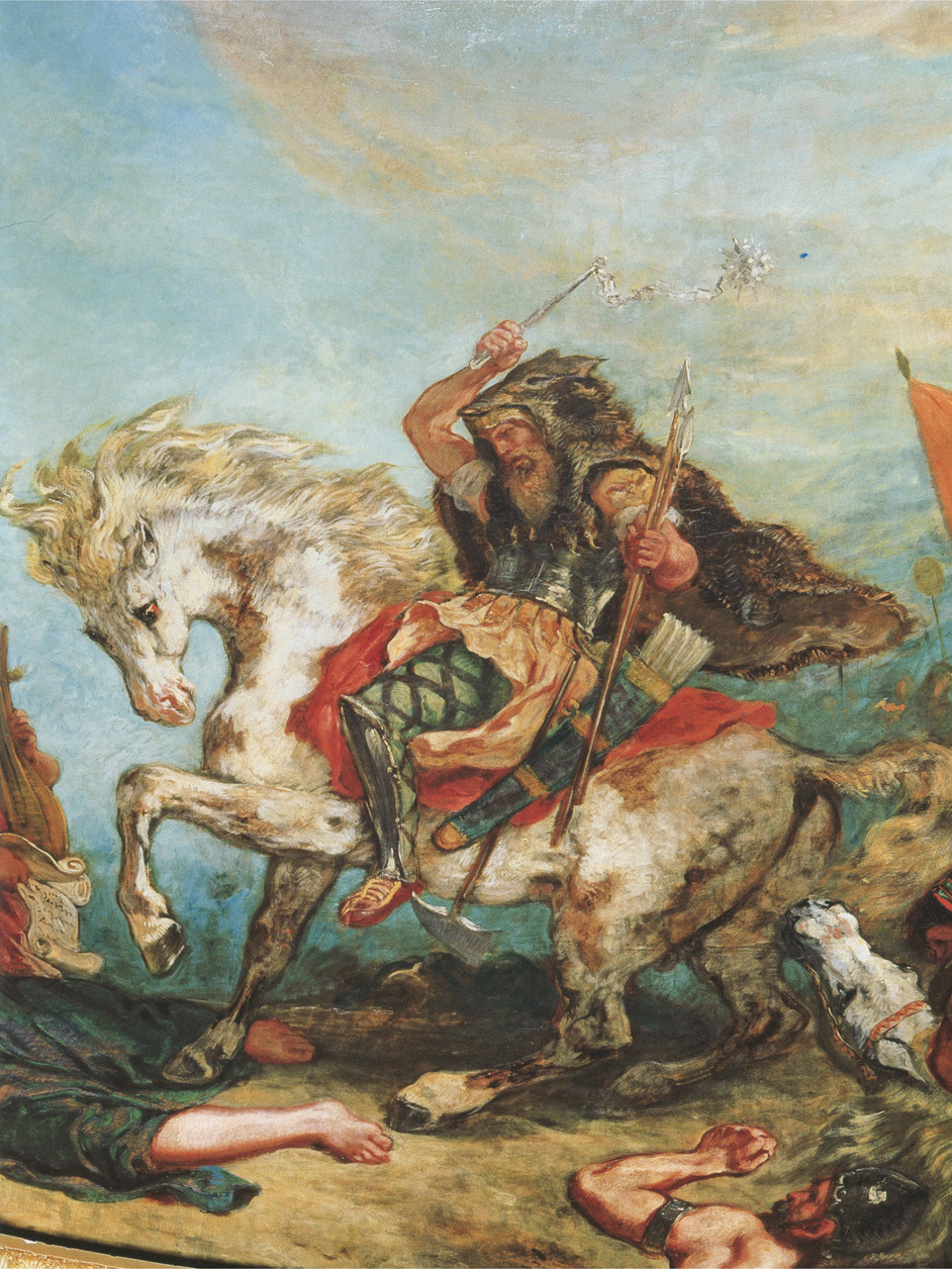Attila and his Hordes Overrun Italy and the Arts (detail)