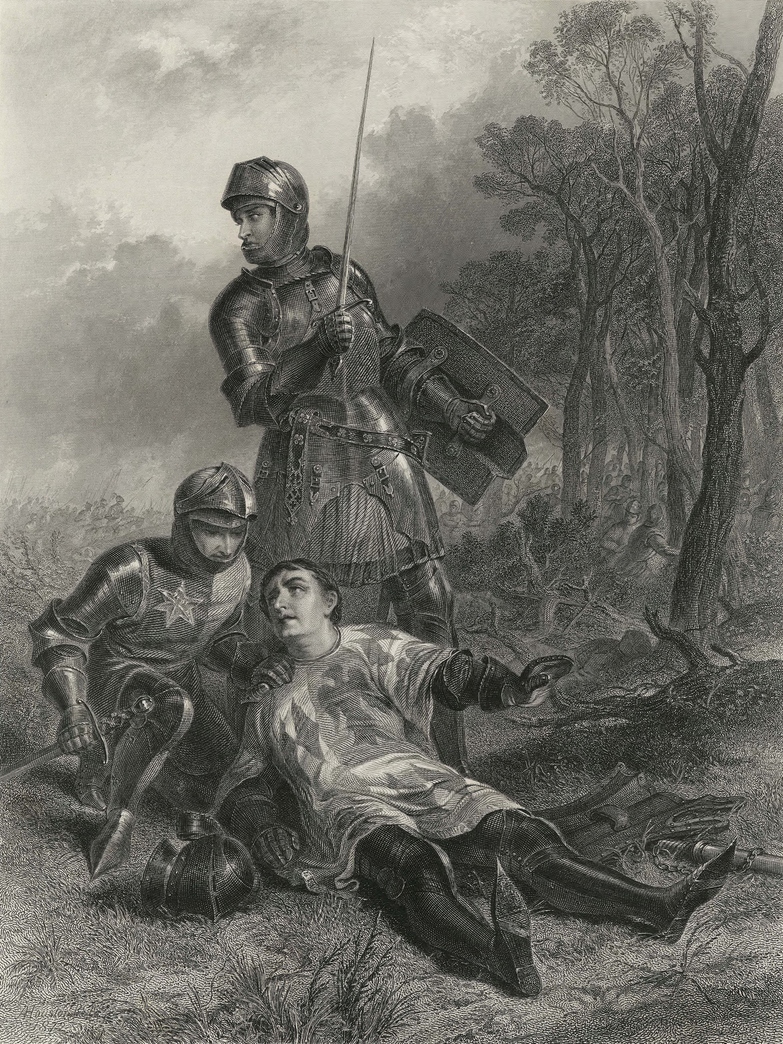 Earl of Warwick's death at the Battle of Barnet