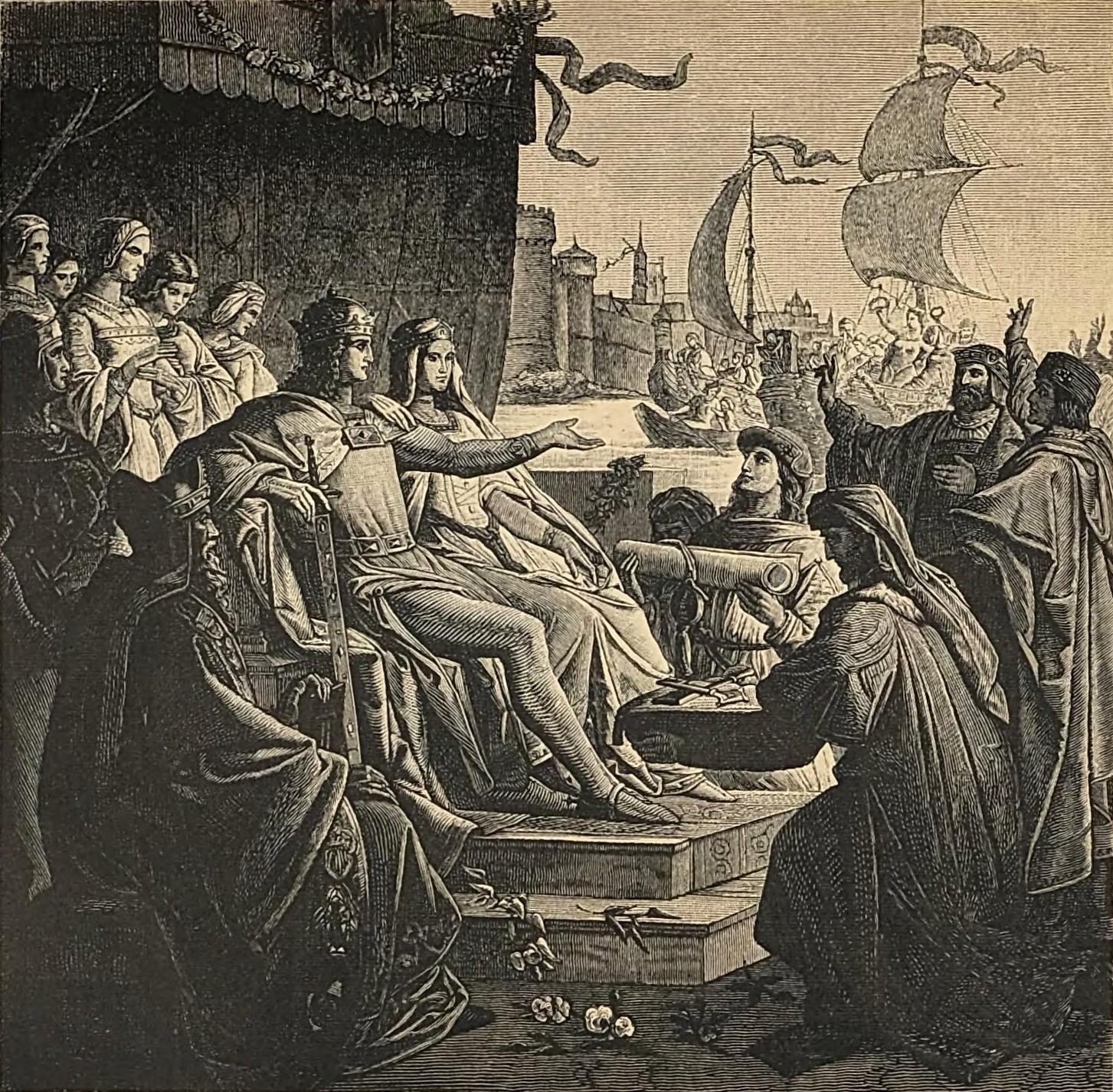 Acquisition of the Dutch provinces After the painting by Andreas Deckelmann