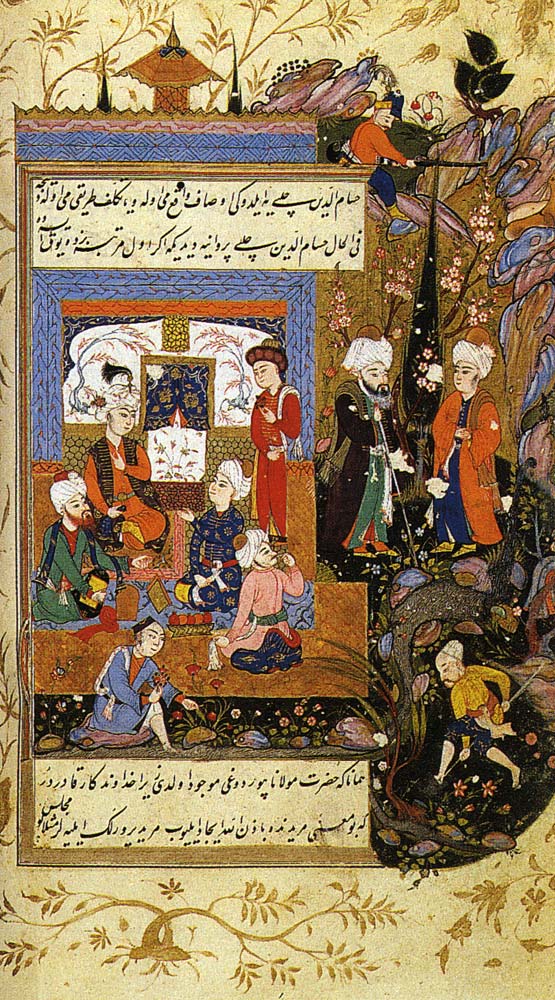 Jalal al-Din Rumi, Showing His Love for His Young Disciple Hussam al-Din Chelebi