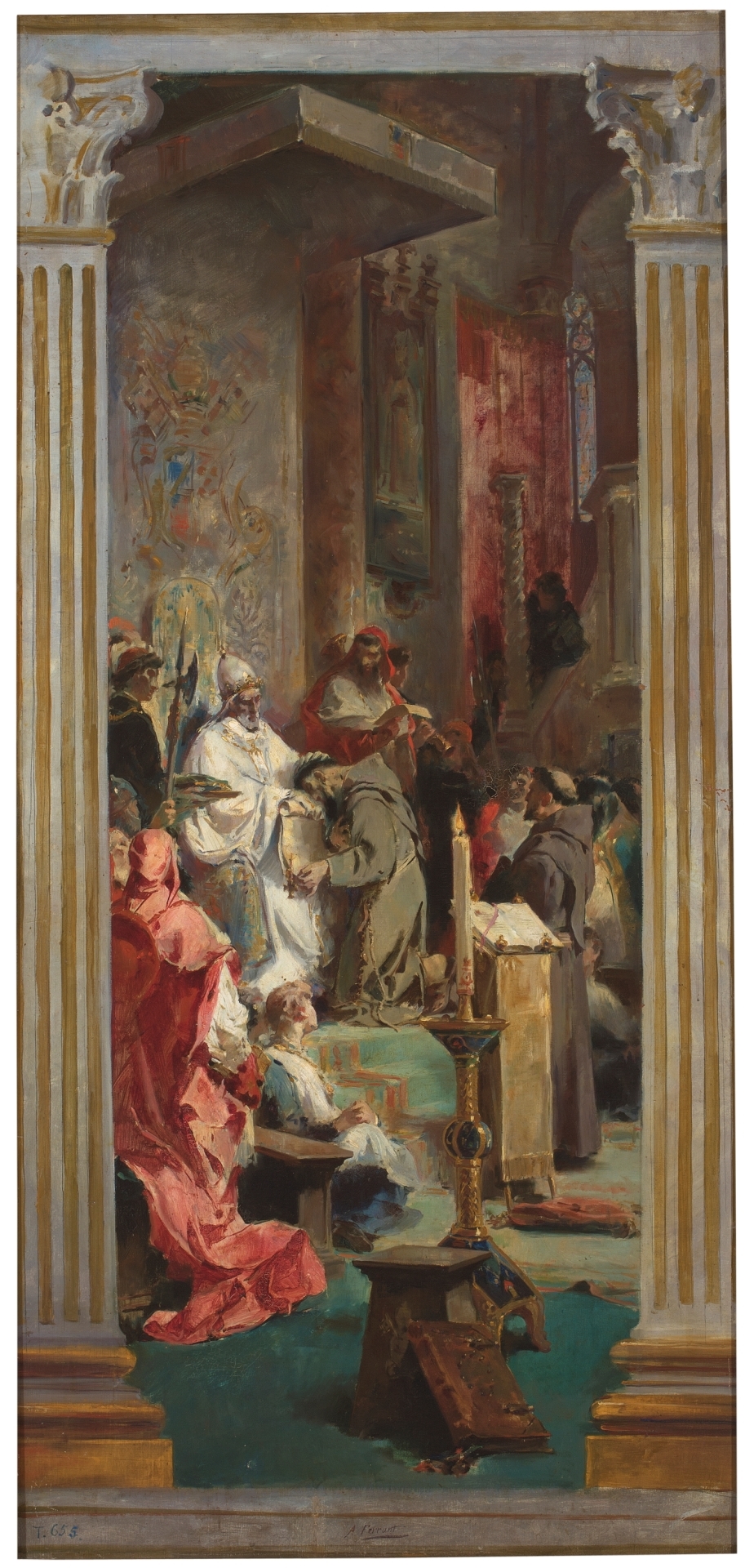 Saint Francis before the Pope Honorius III