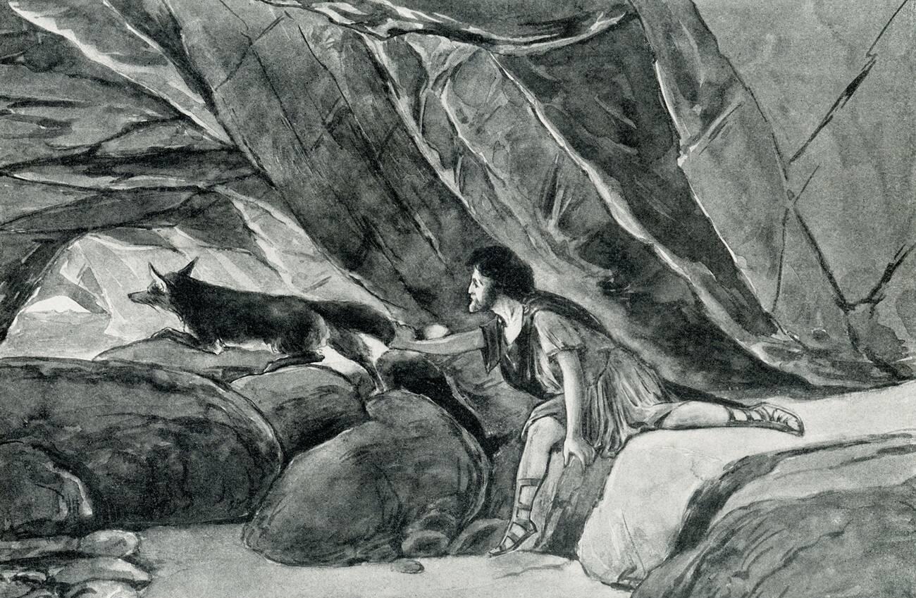 Aristomenes freed by fox