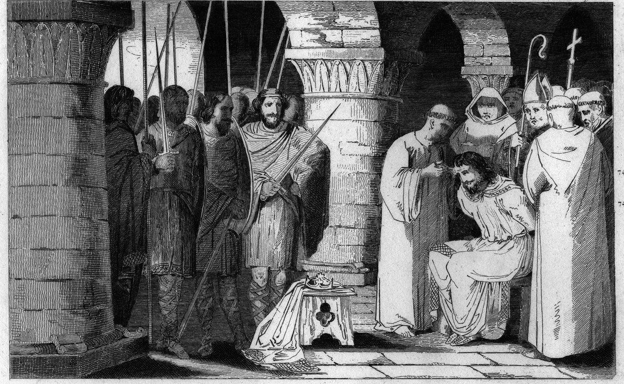 Childeric III dethroned and confined to a monastary