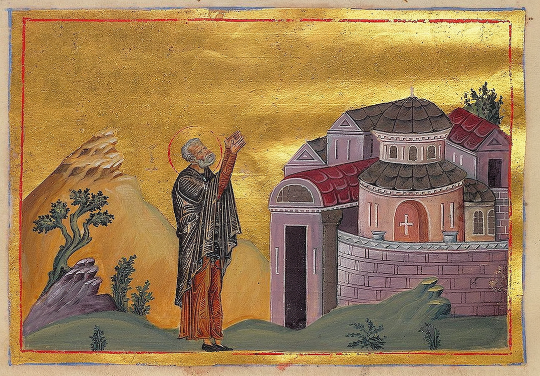 Sabbas the Sanctified (Menologion of Basil II) no watermark