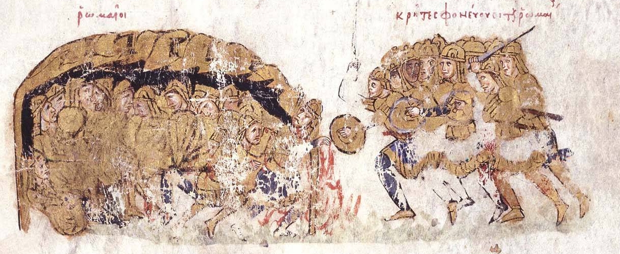 The Cretan Saracens attack at night and slay the sleeping Byzantines