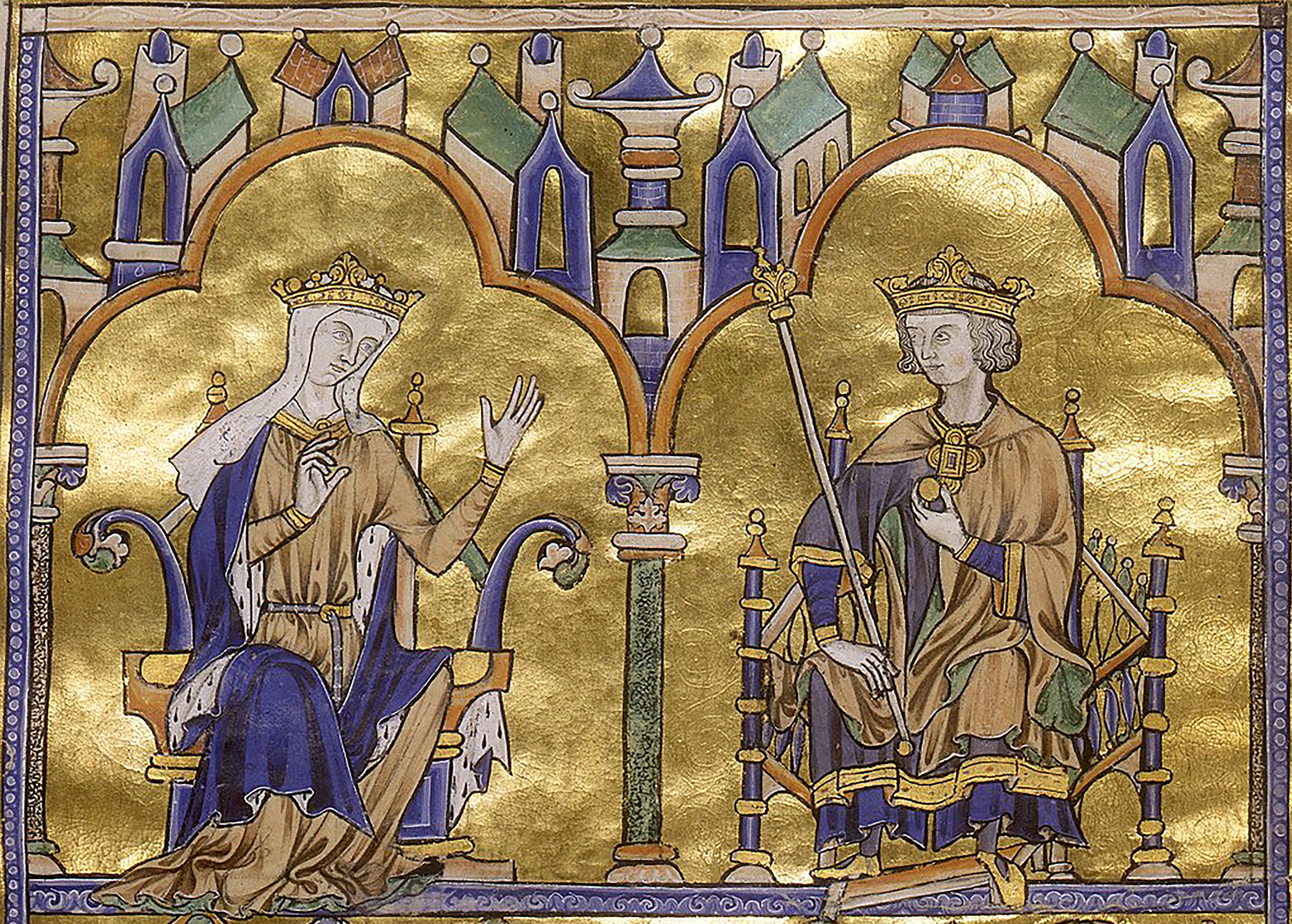 Blanche of Castile and King Louis IX of France