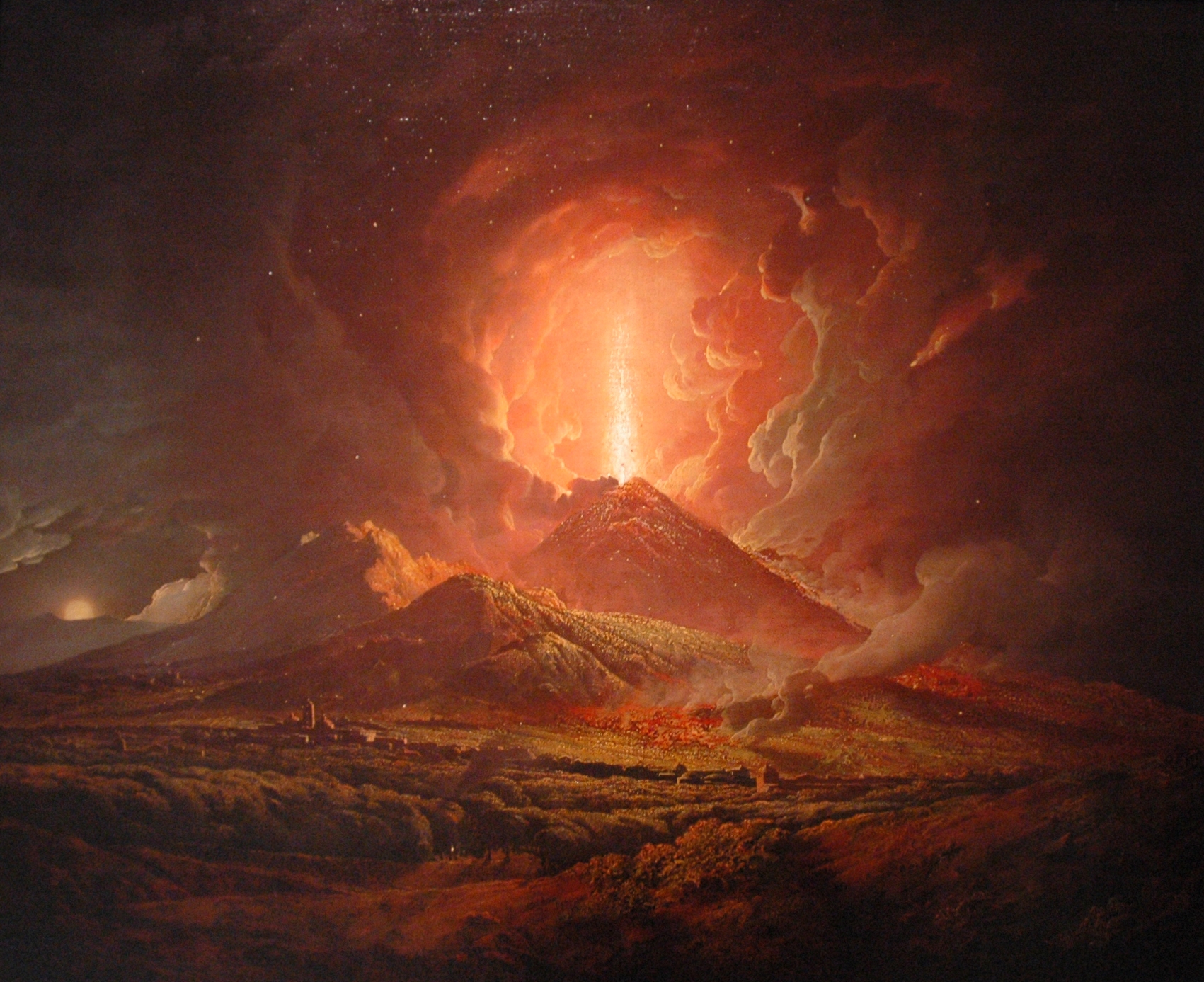 Eruption of Vesuvius seen from Portici
