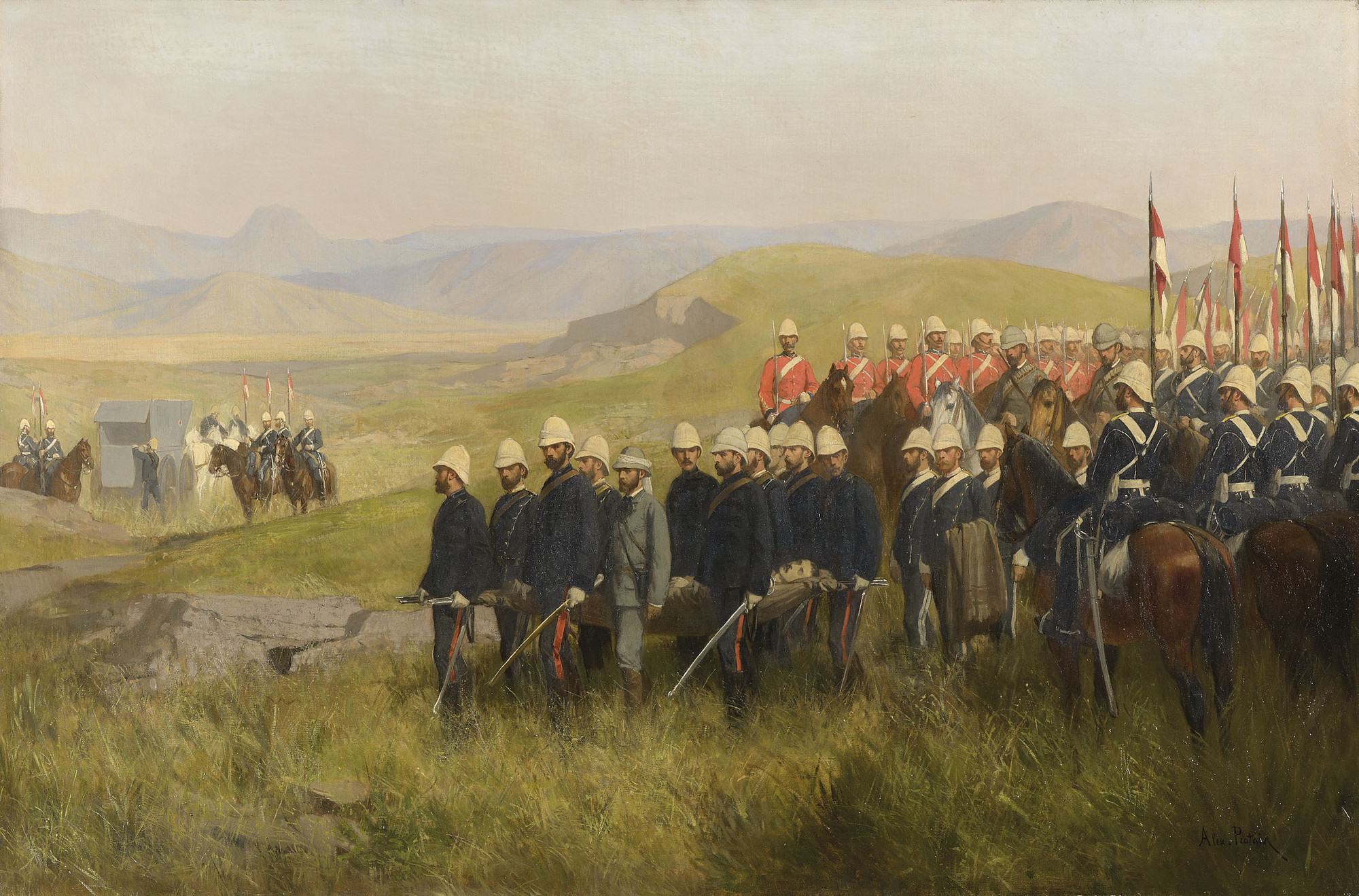 The Finding of the Body of Prince Louis Napoléon (1856-79)