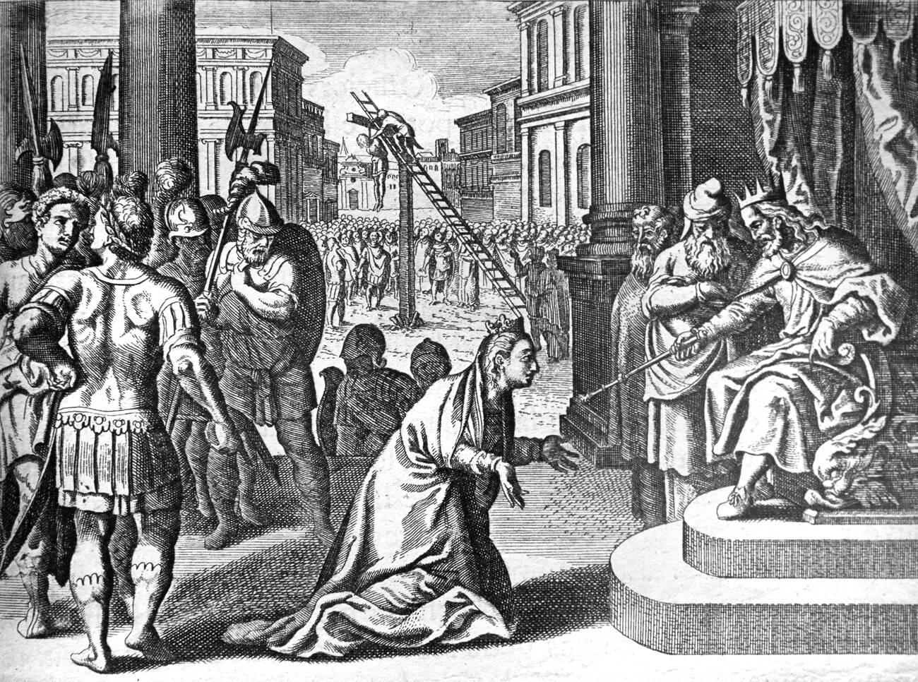 Persian King Ahasuerus, or Xeres I, Hangs Haman the Agagite and Retracts or Cancels Death Edict Against the Jews