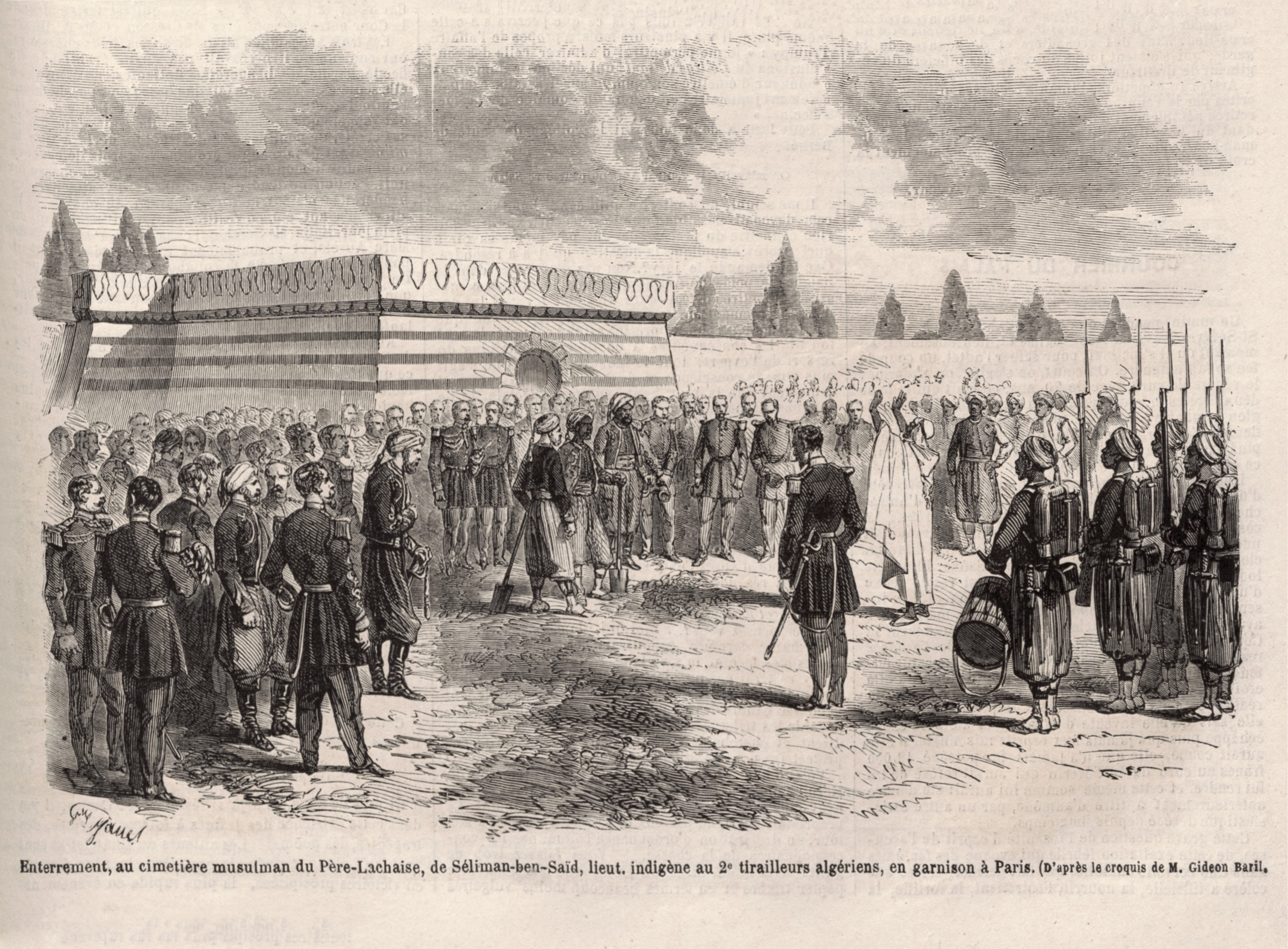 Funeral of Seliman-ben-Saïd