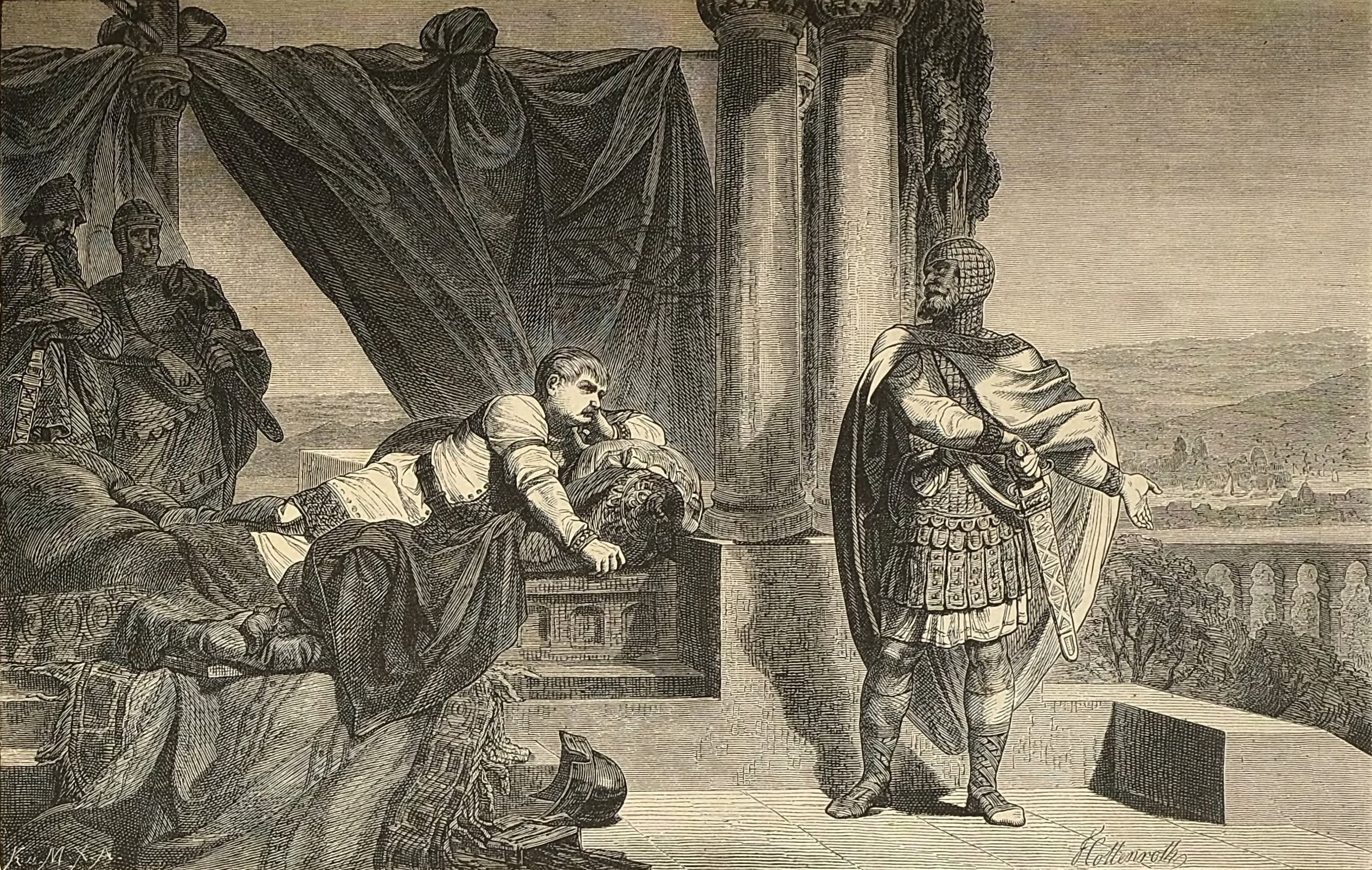 Charles the Fat and Count Rollo during the siege of Paris