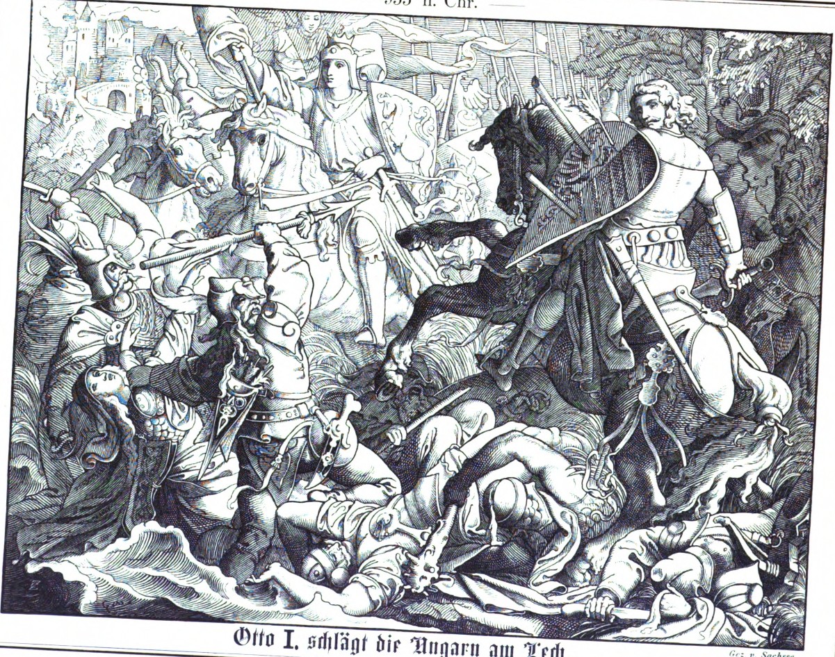 Otto I defeats the Hungarians