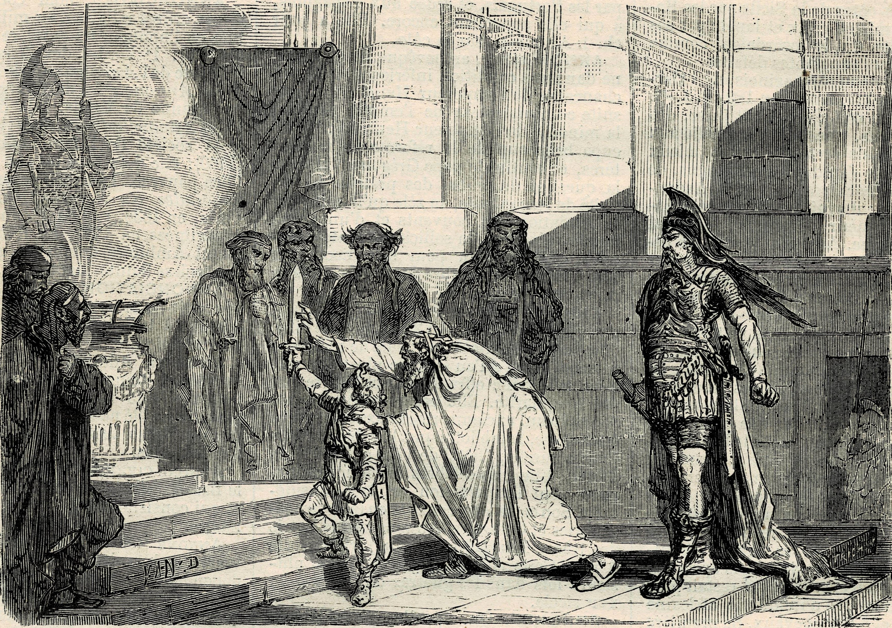 Hannibal swearing an eternal hatred for the Romans