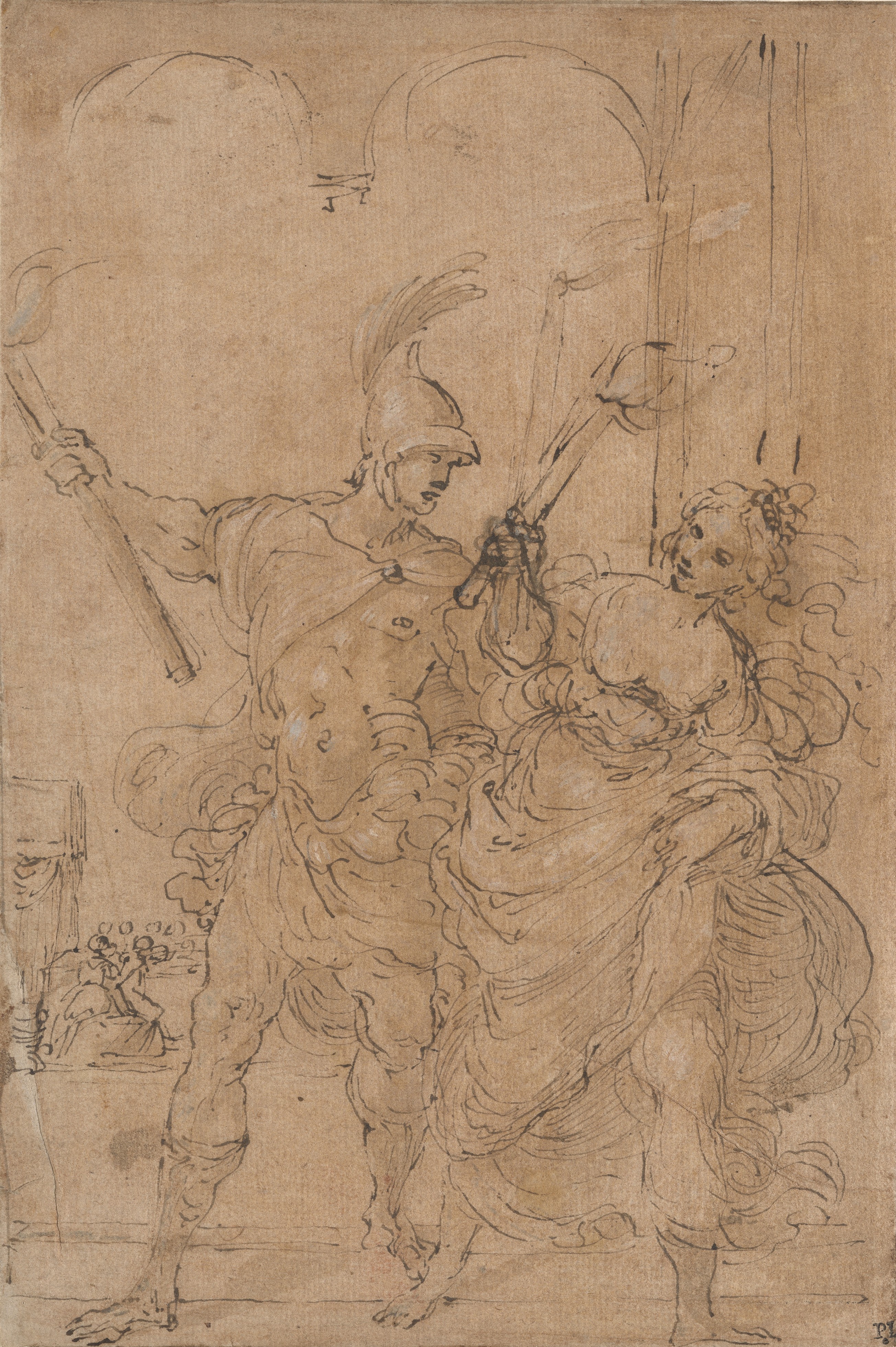 Alexander and Thaïs Setting Fire to Persepolis, Lodovico Carracci,probably