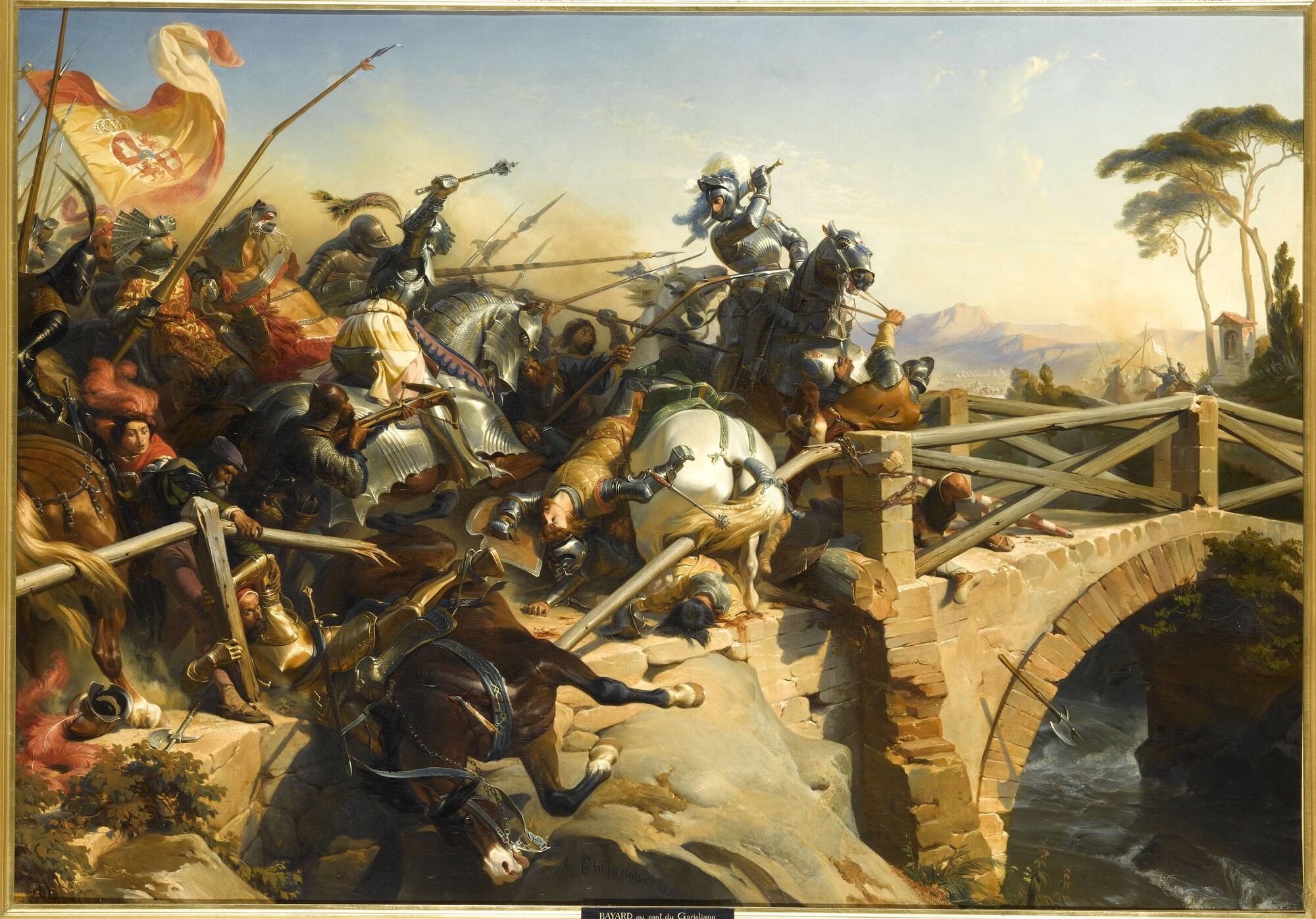 Bayard defends a bridge over the Garigliano