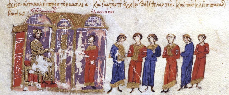 The Armenian lord of Ani, Iovanesikes, surrenders himself to Emperor Basil II