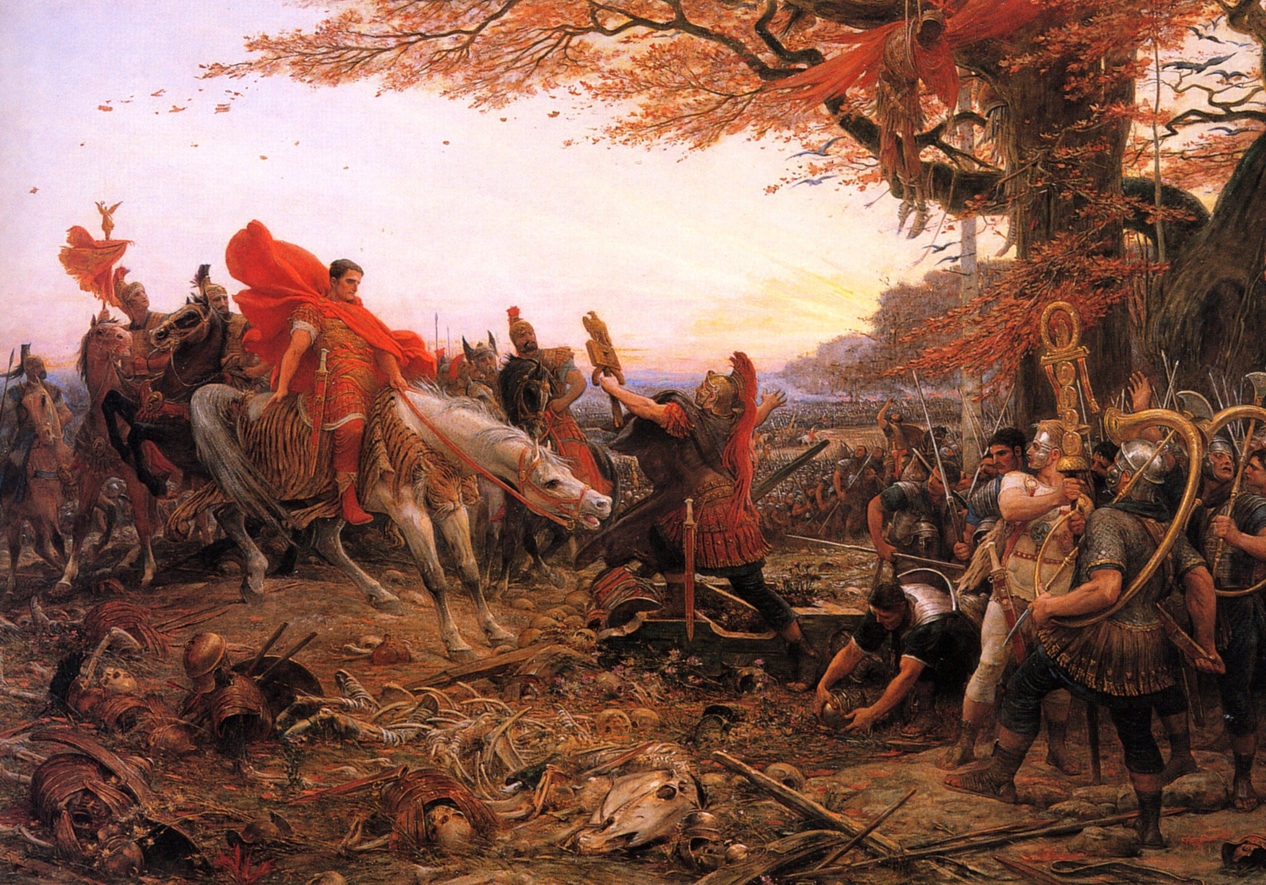 Germanicus before the remains of Varus' legions