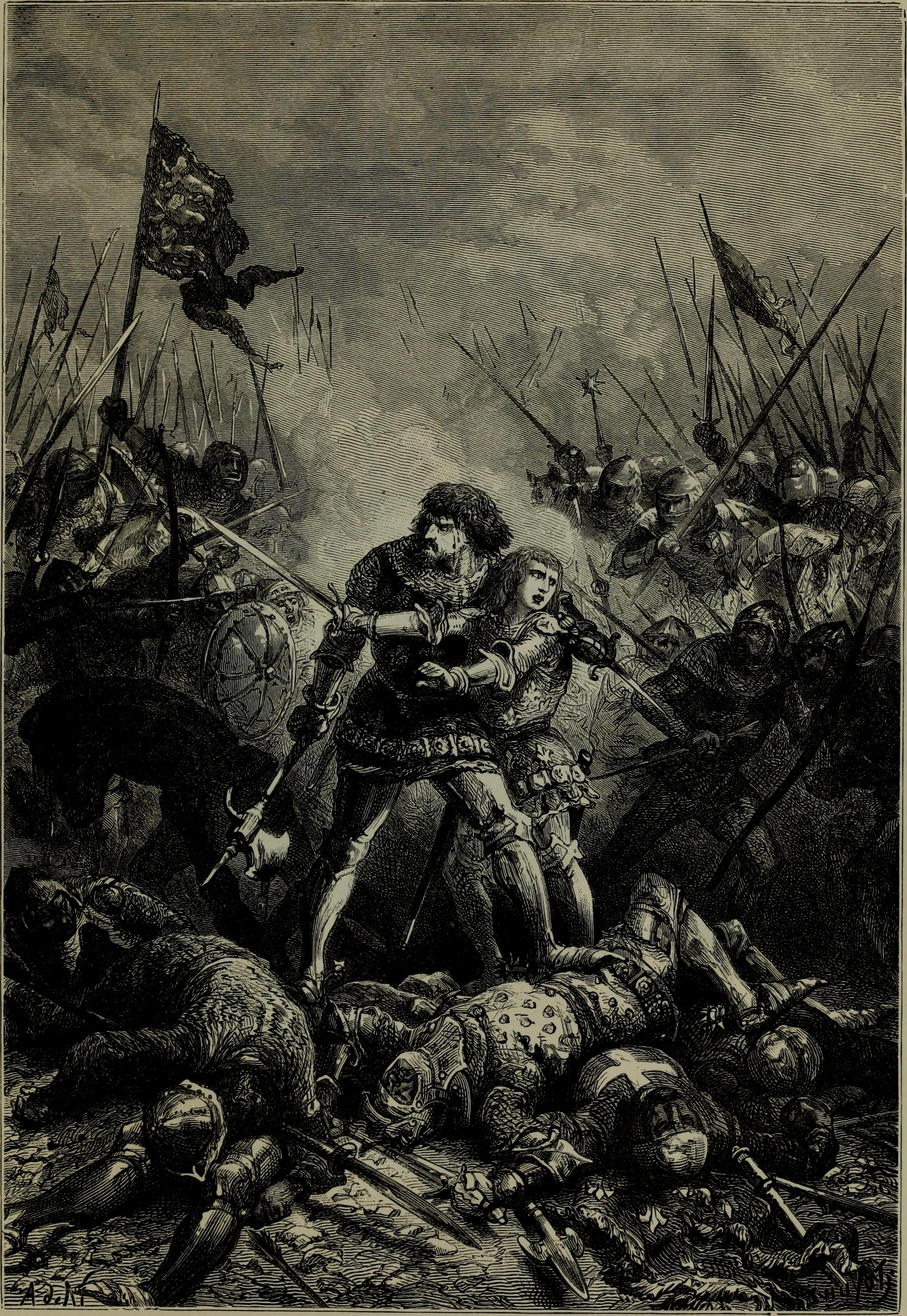 King John and Charles Captured at the Battle of Poitiers