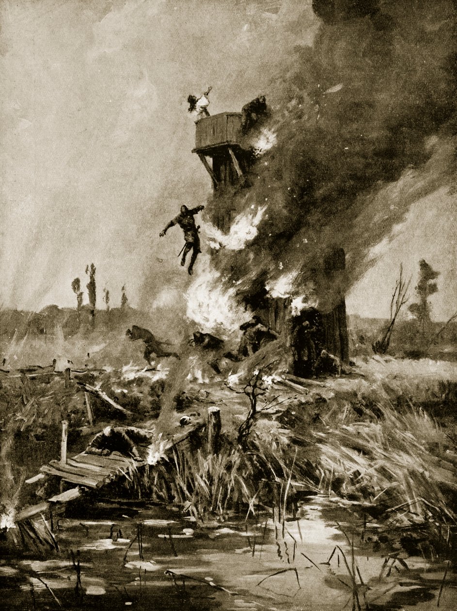 The burning of the Sorceress outside Ely